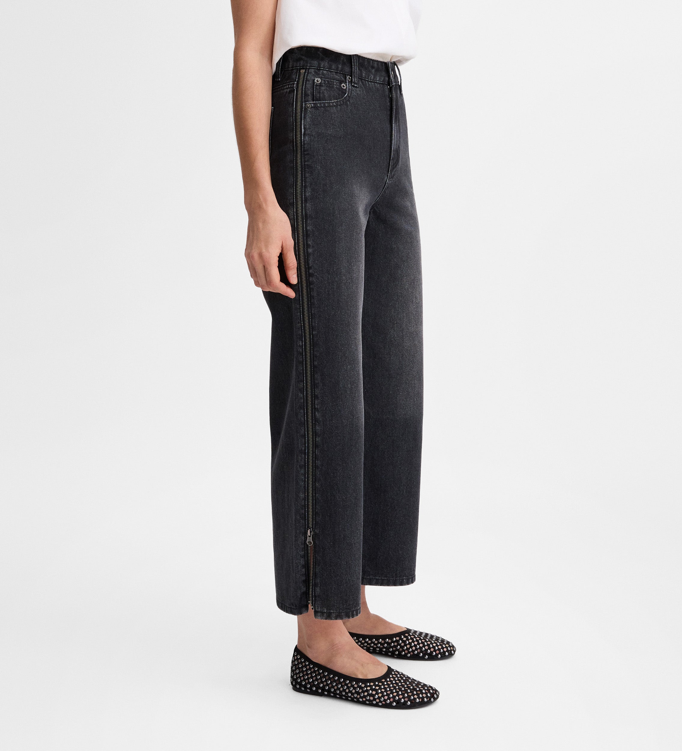 Jeans à fermeture éclair