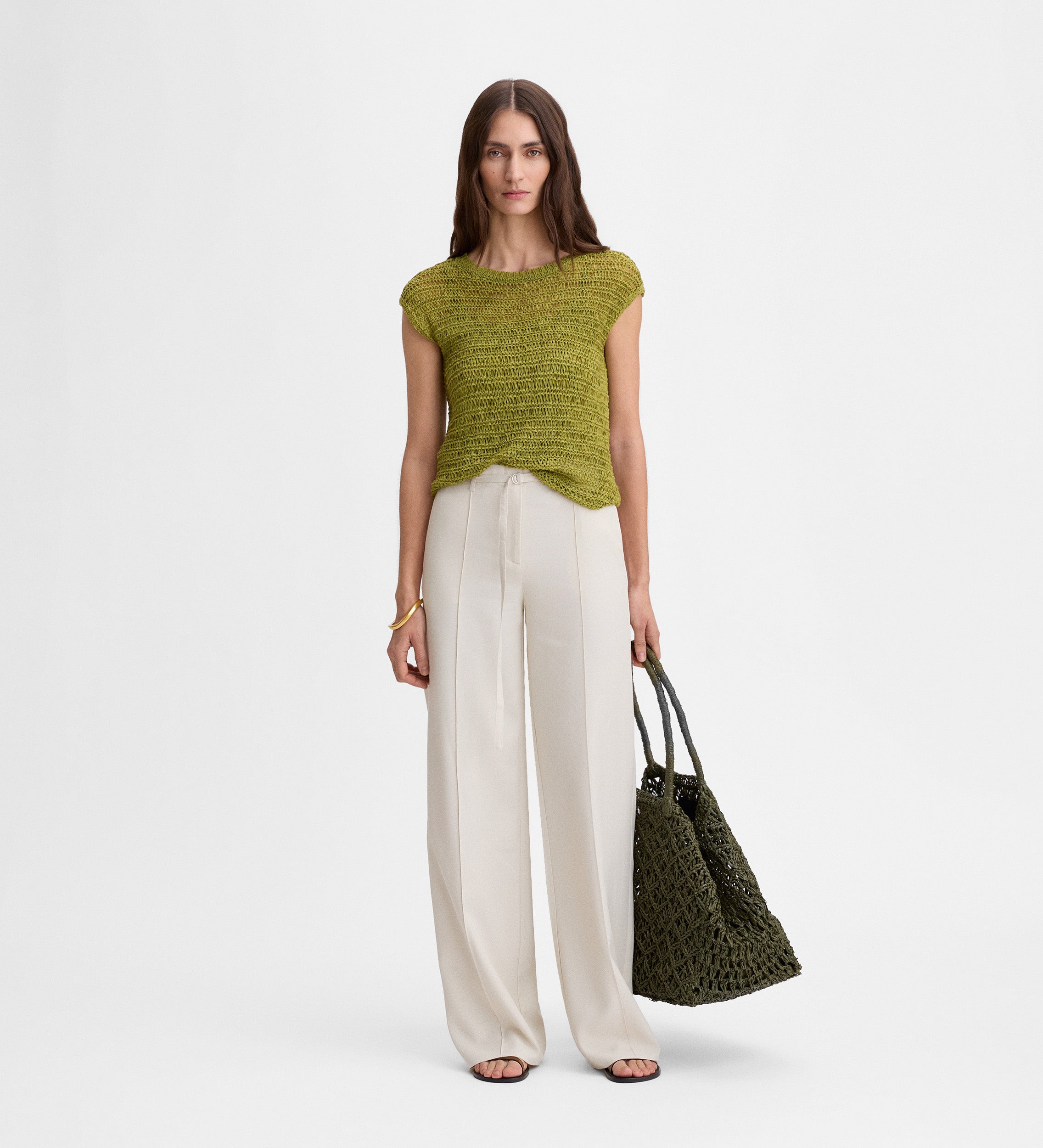 Knitted cropped top