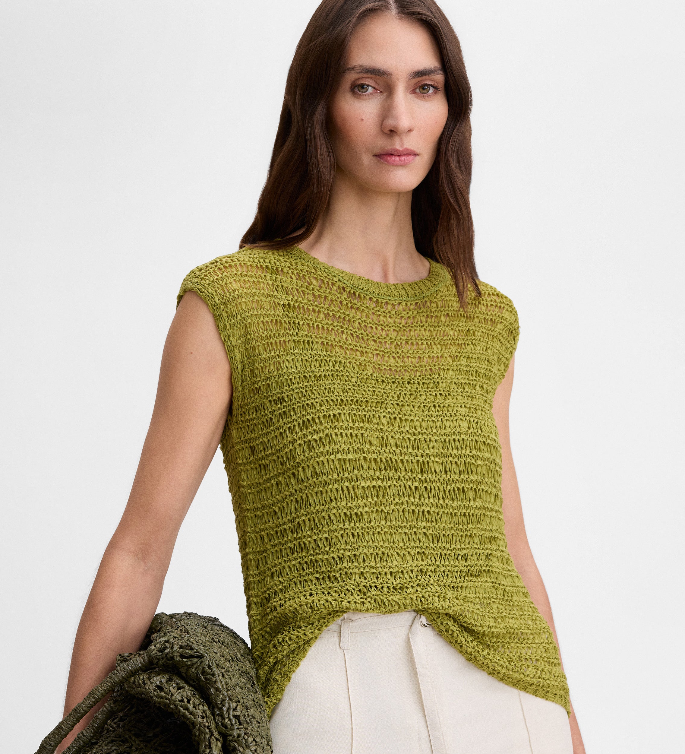 Knitted cropped top