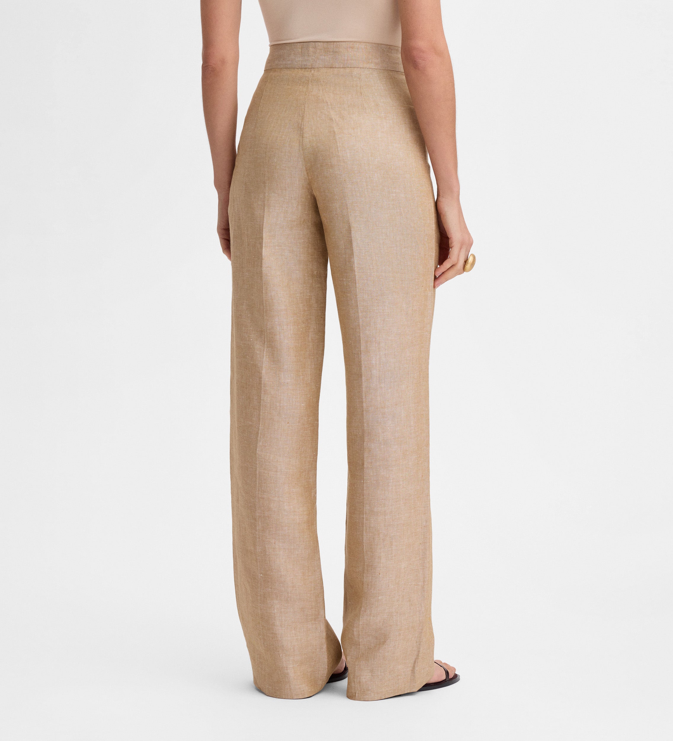 Pantalon lin à pinces