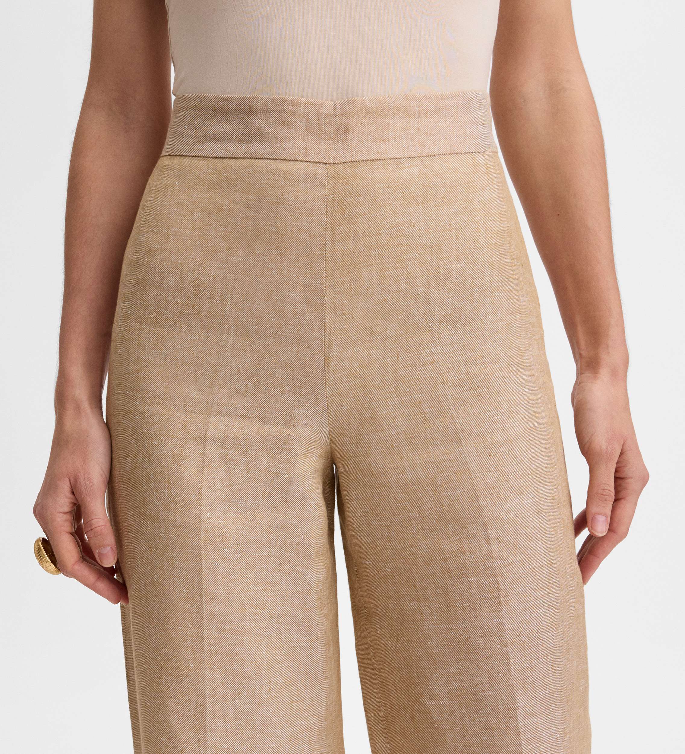 Pantalon lin à pinces
