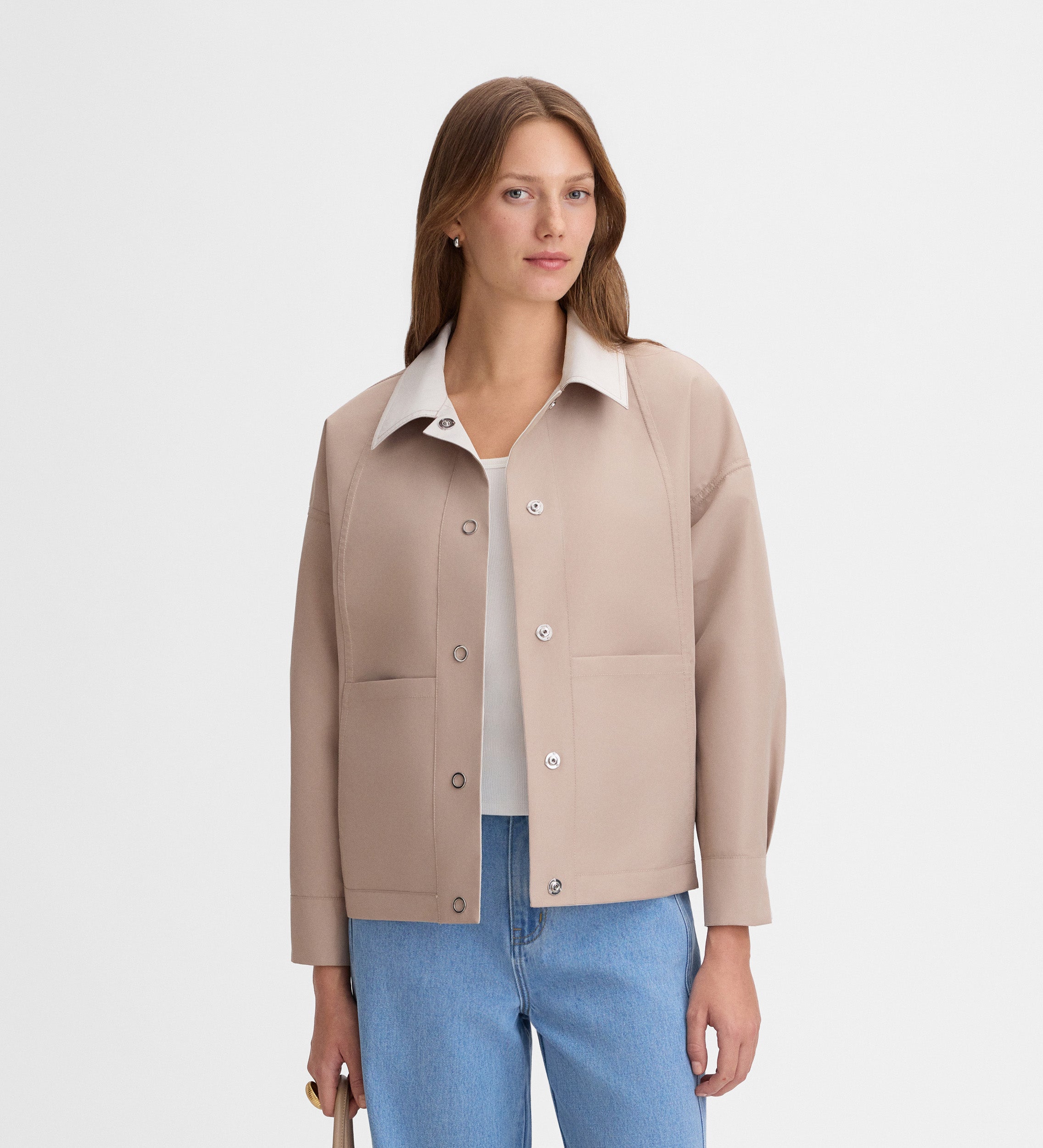 Parka courte réversible