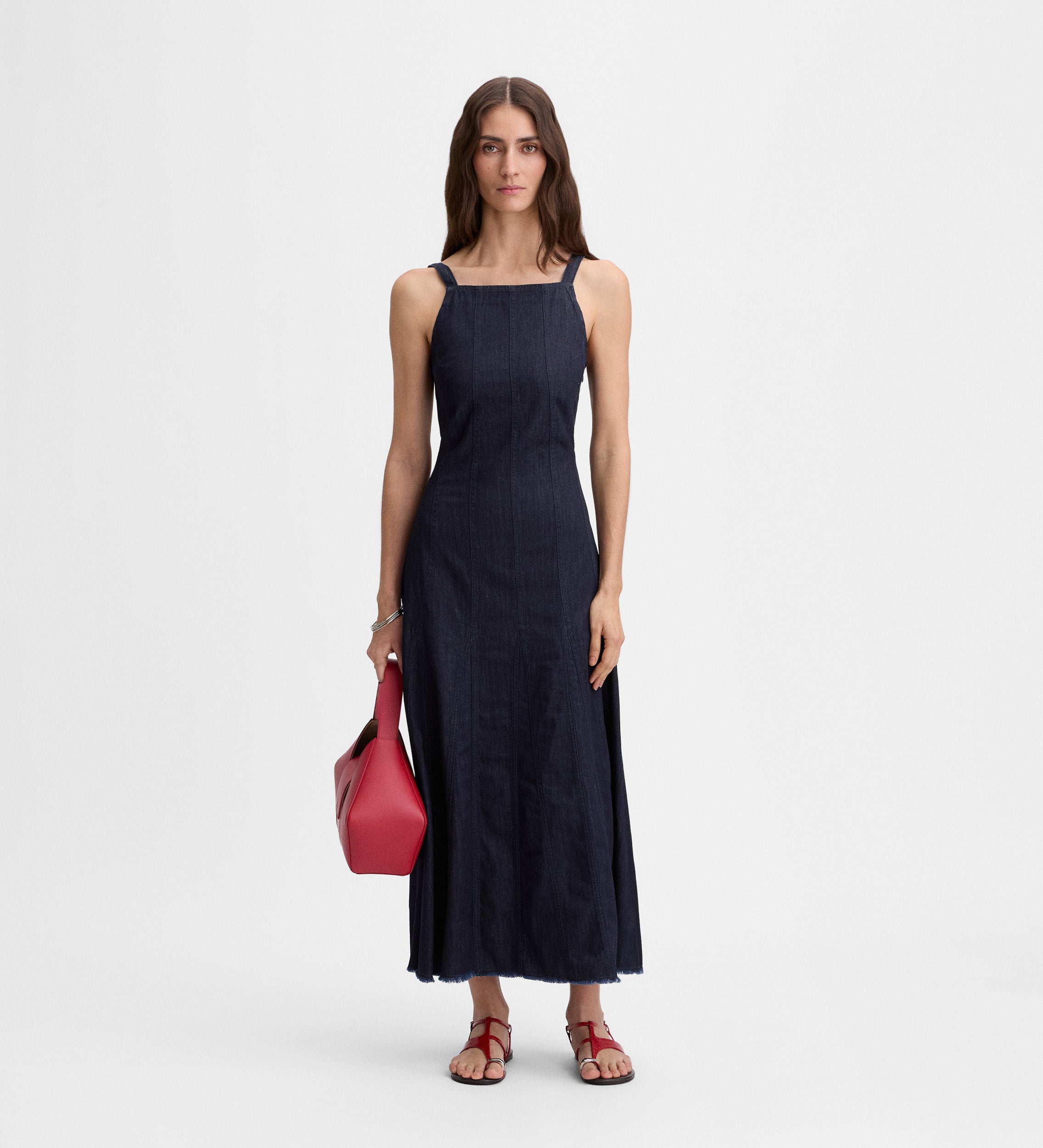 Vestido midi denim