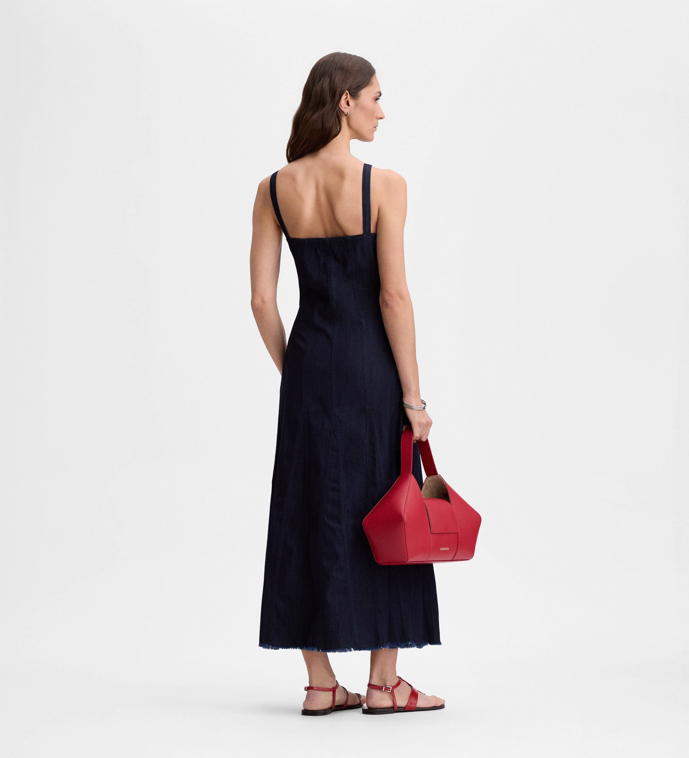 Vestido midi denim