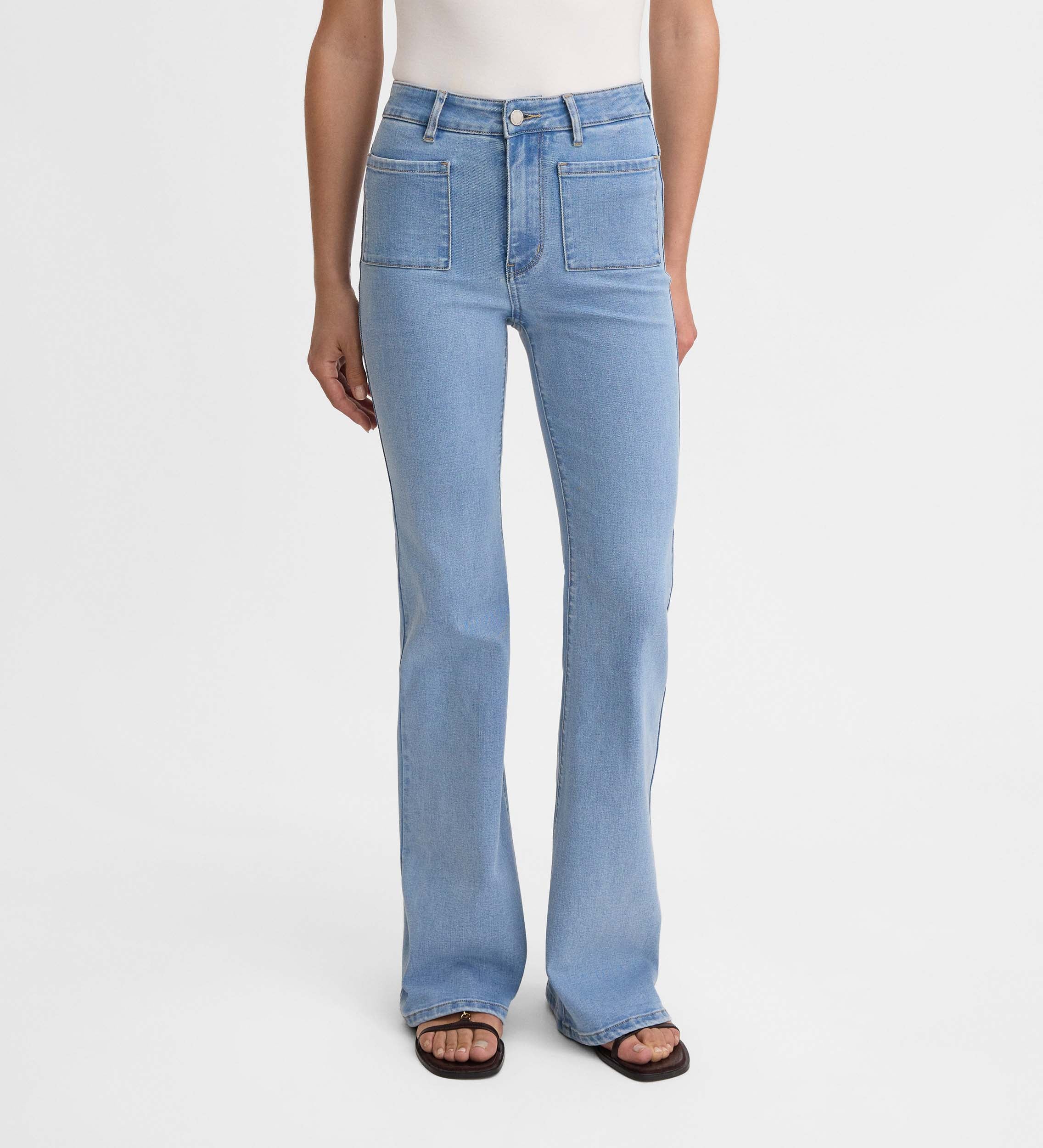 Patch pockets pants
