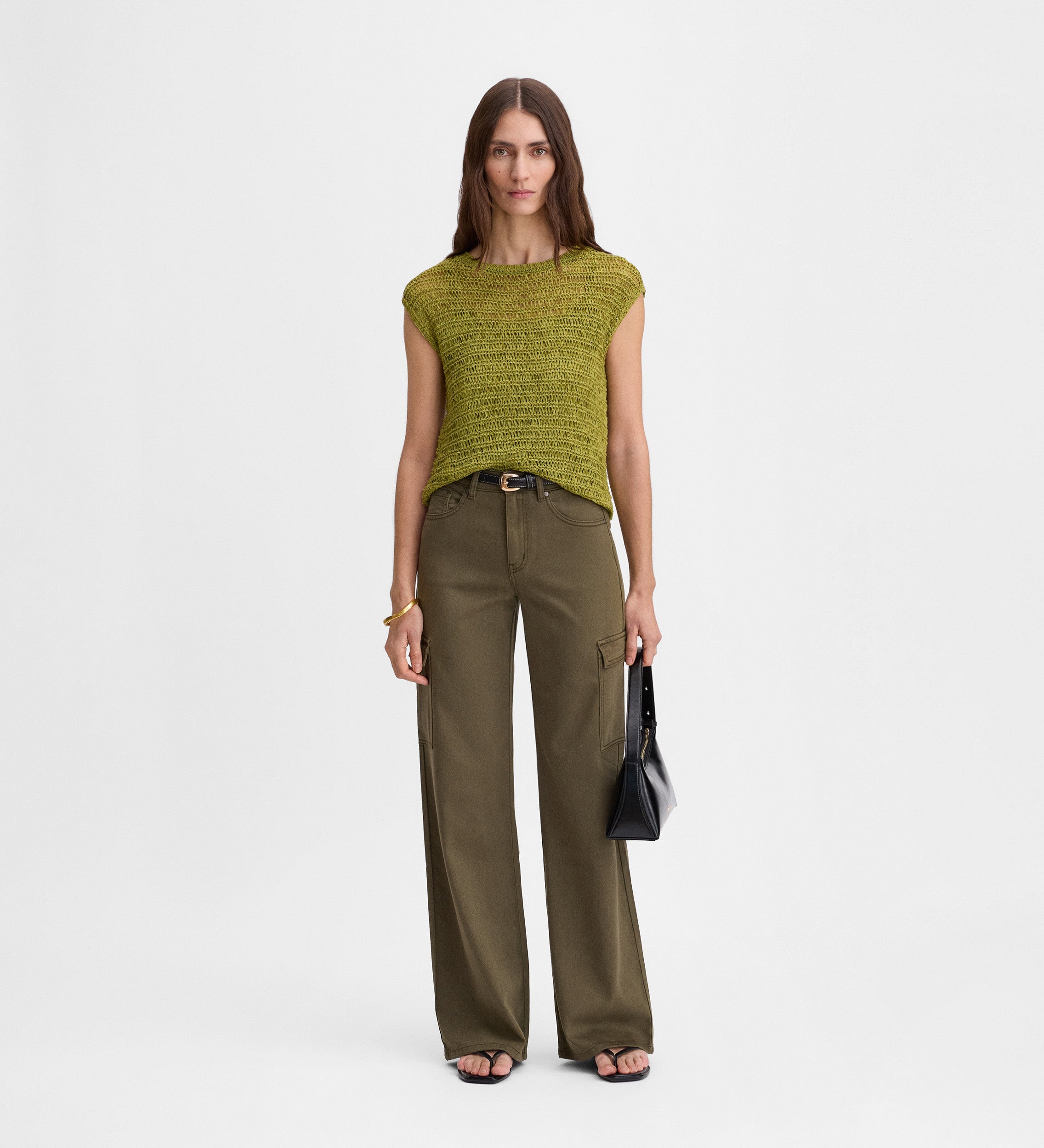 Pantalon cargo en jean
