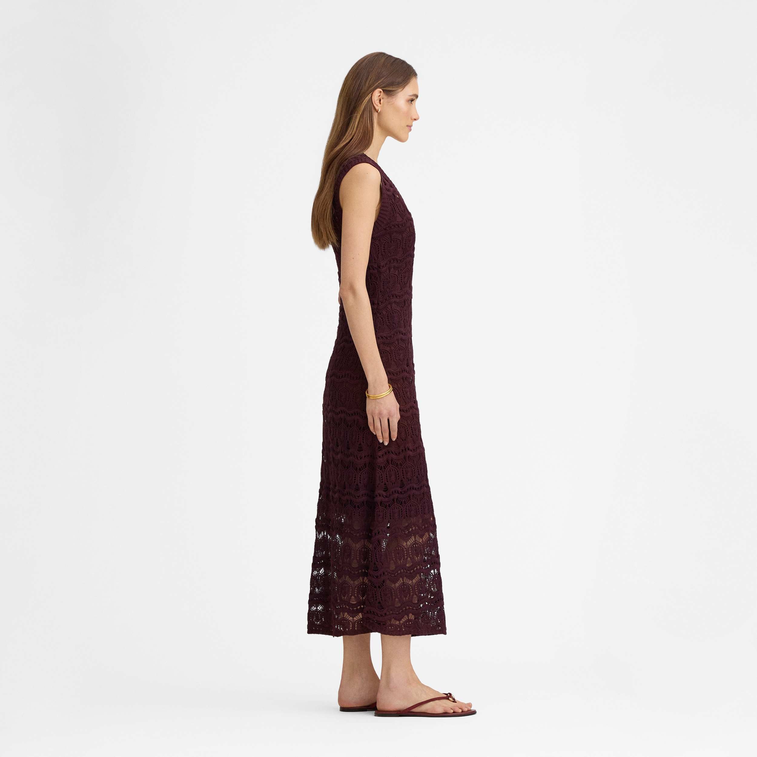 Robe en maille ajourée