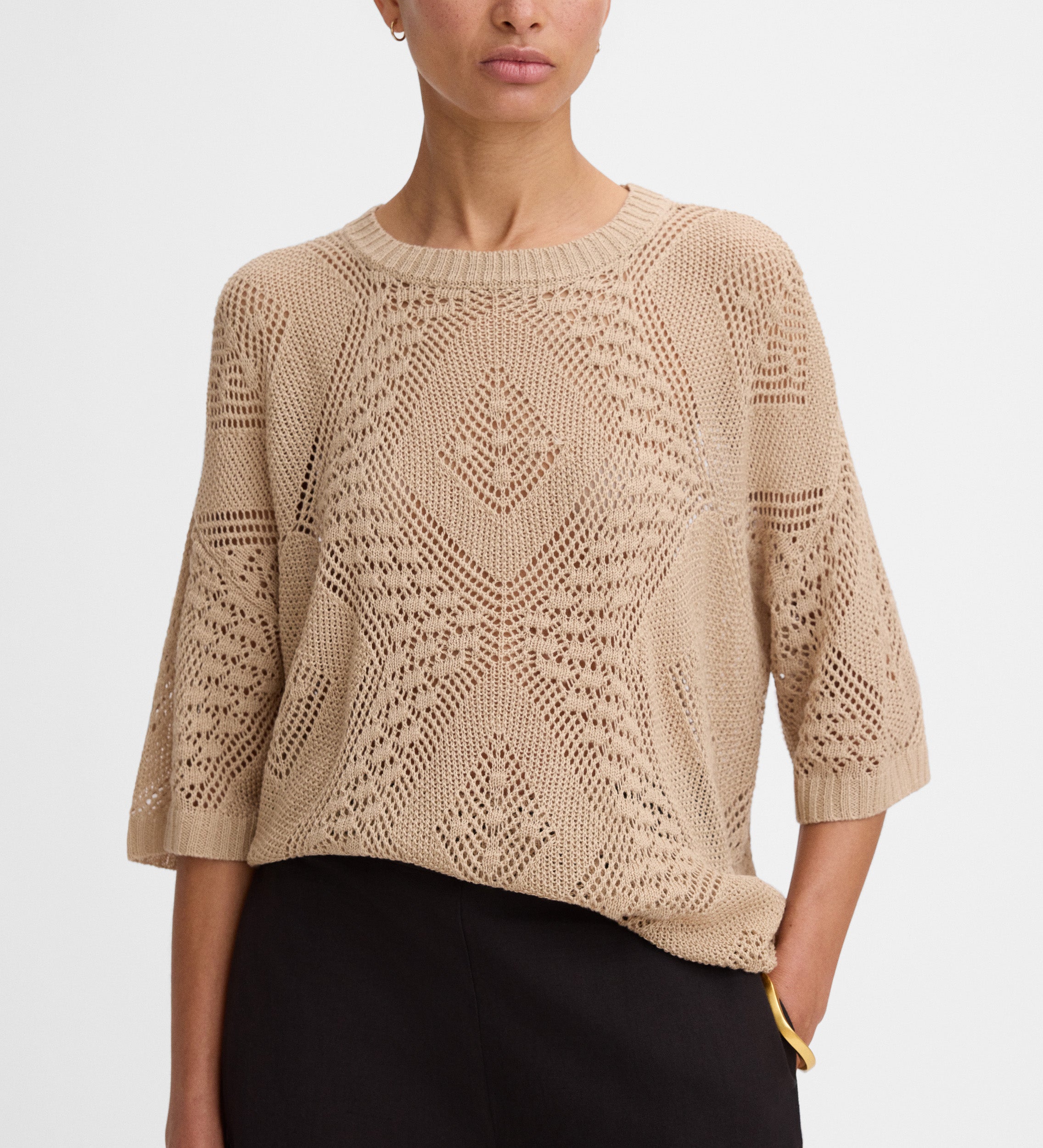 Pull en maille ajourée