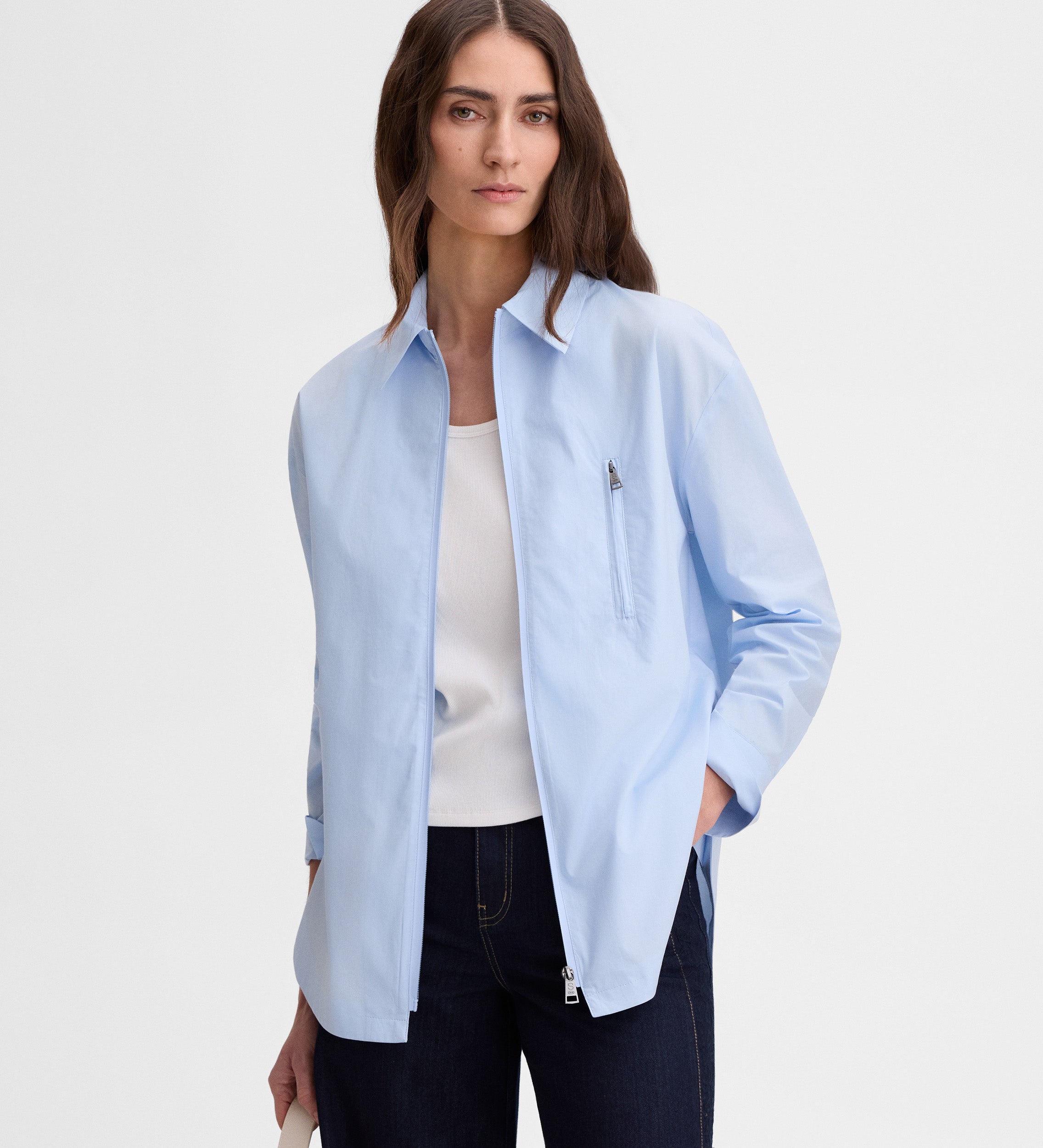 Camisa con cremallera