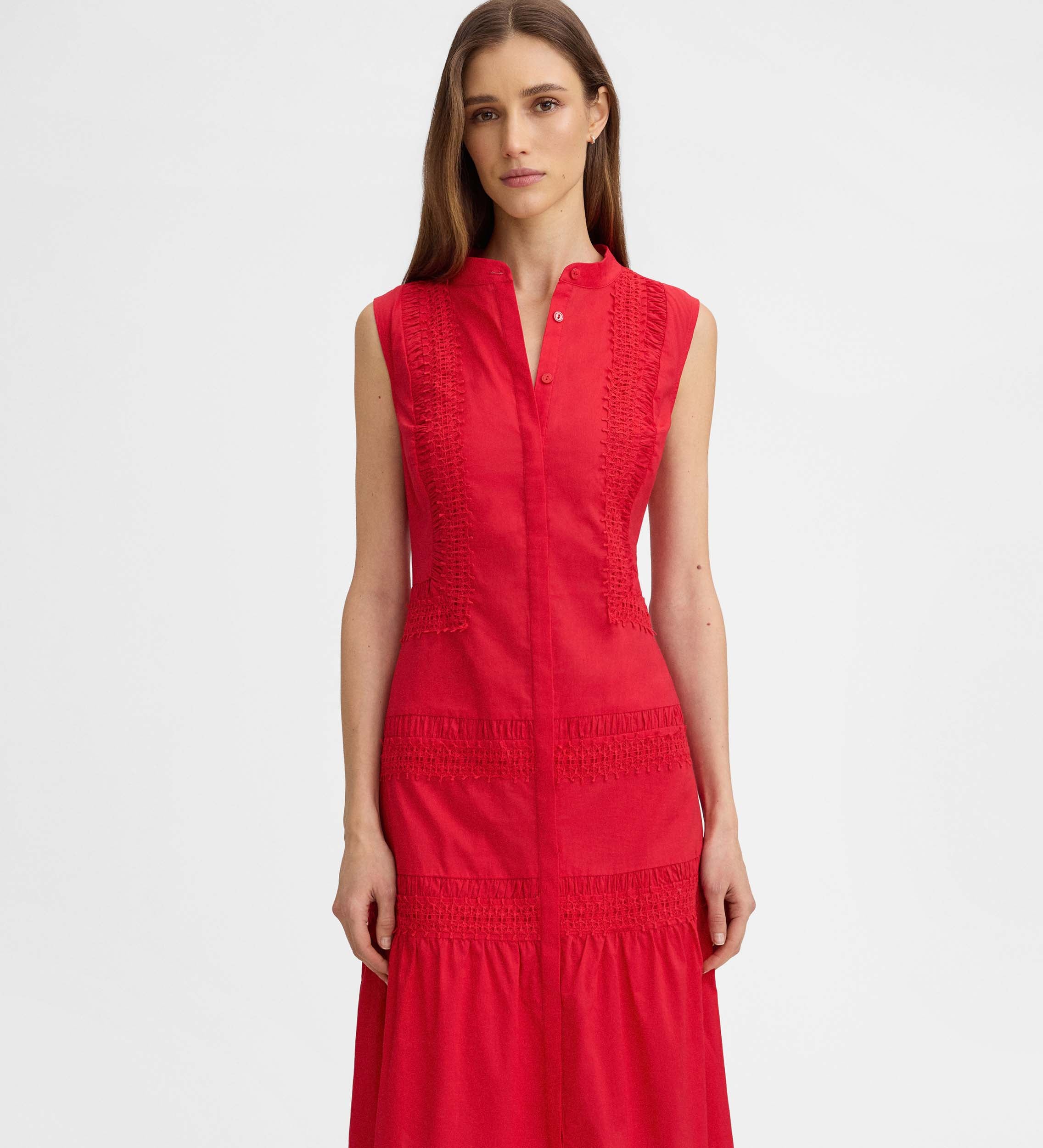 Vestido midi puntillas