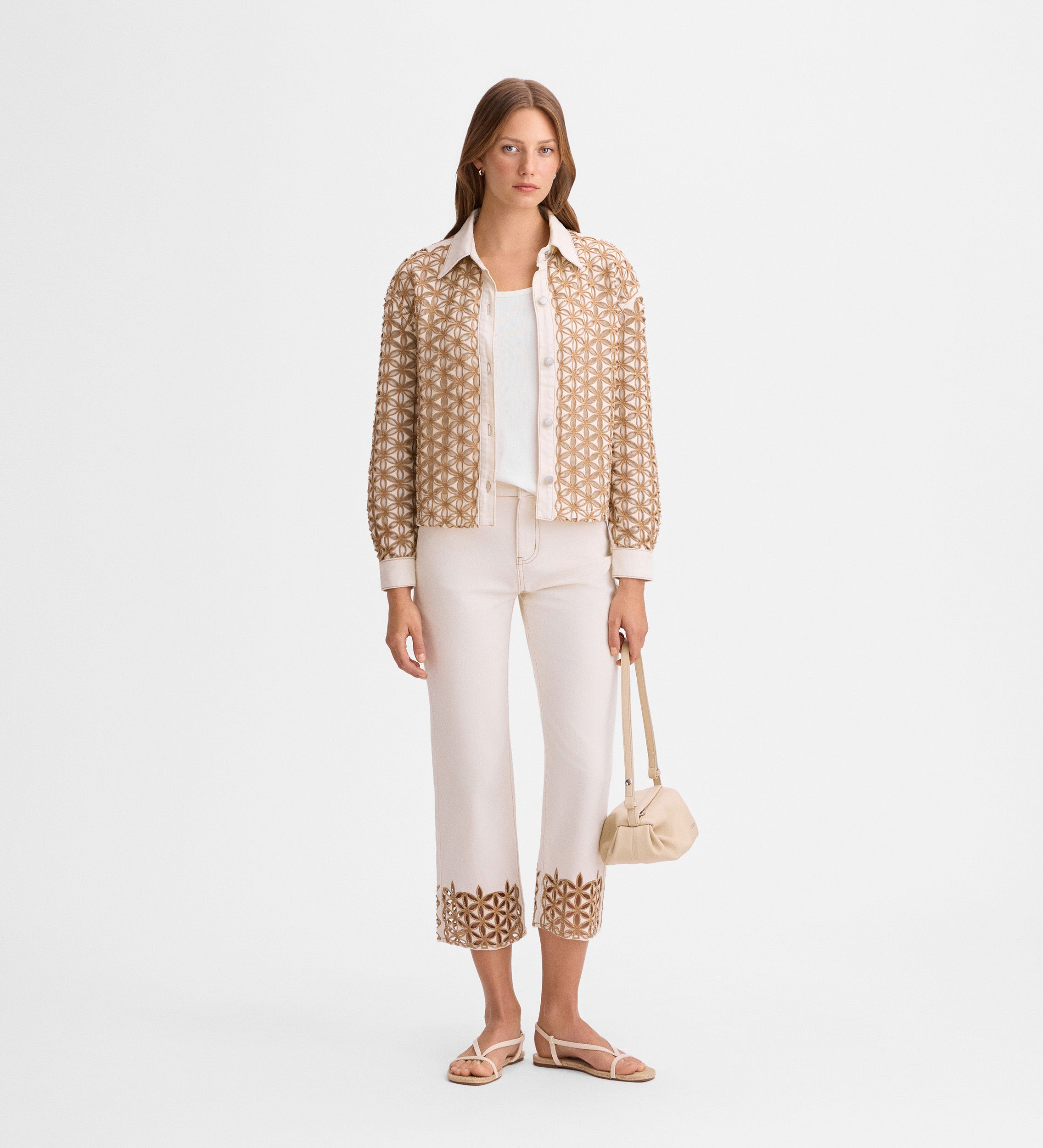 Veste en jean broderies