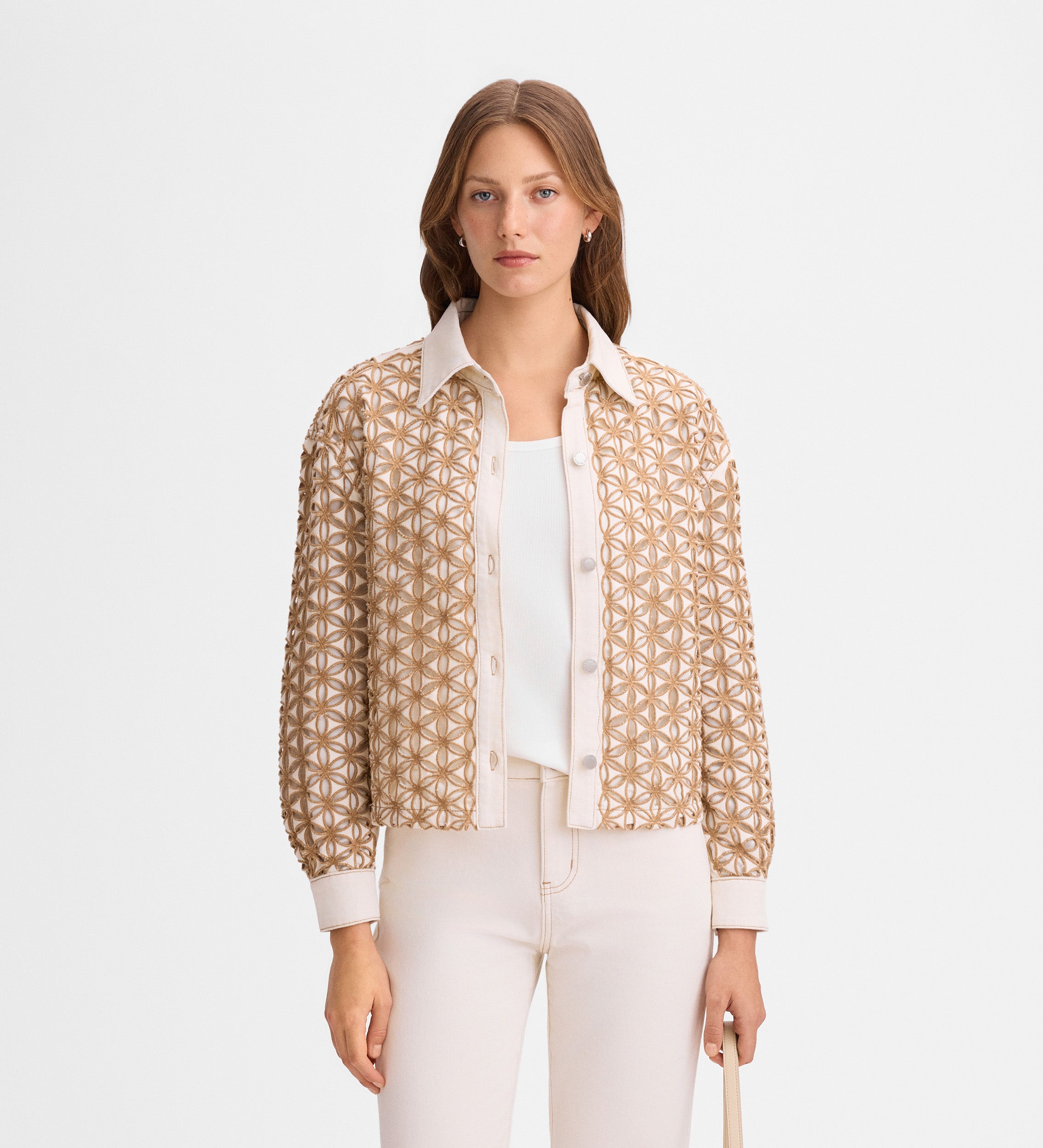 Veste en jean broderies