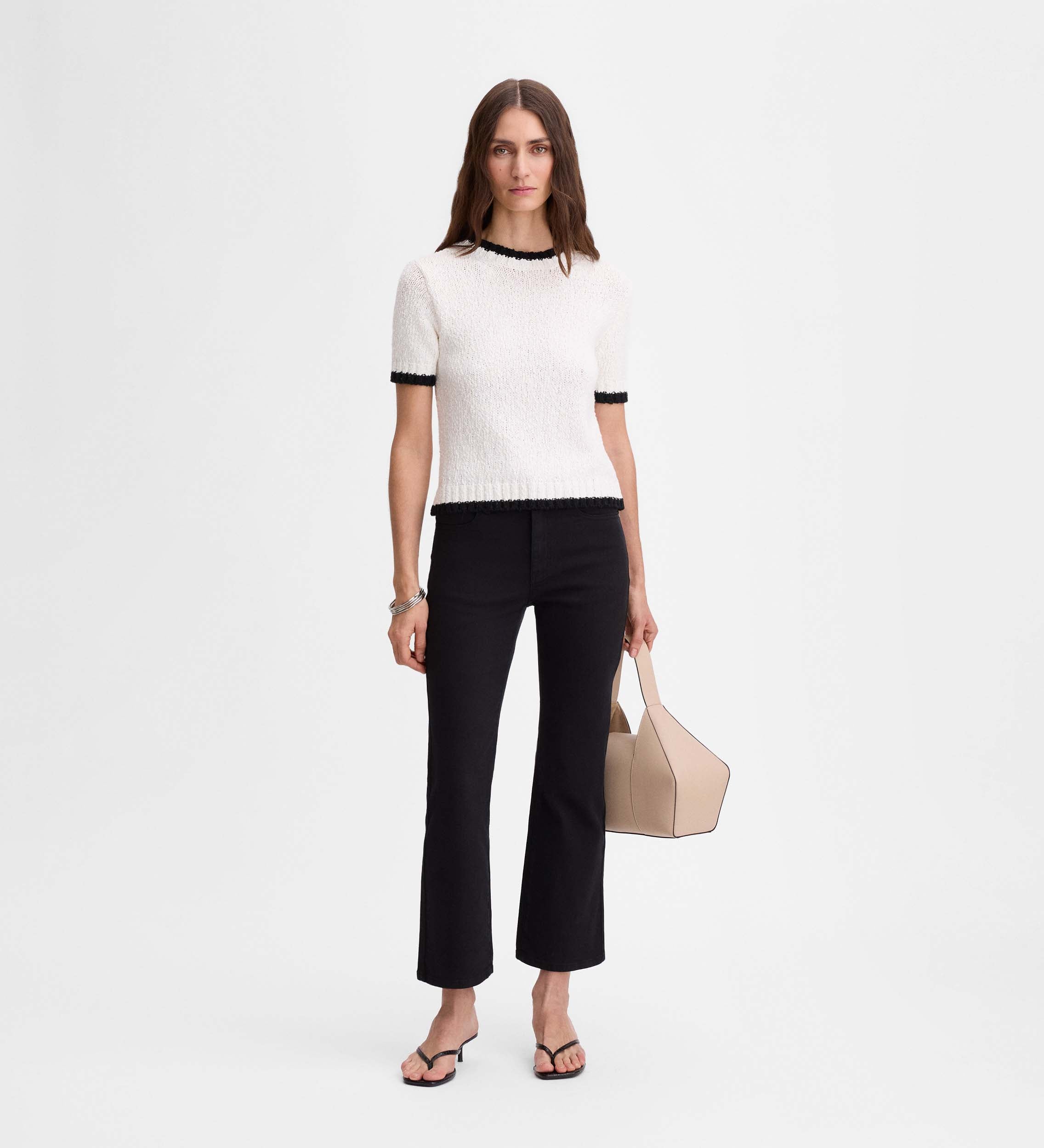 Pantalon court évasé