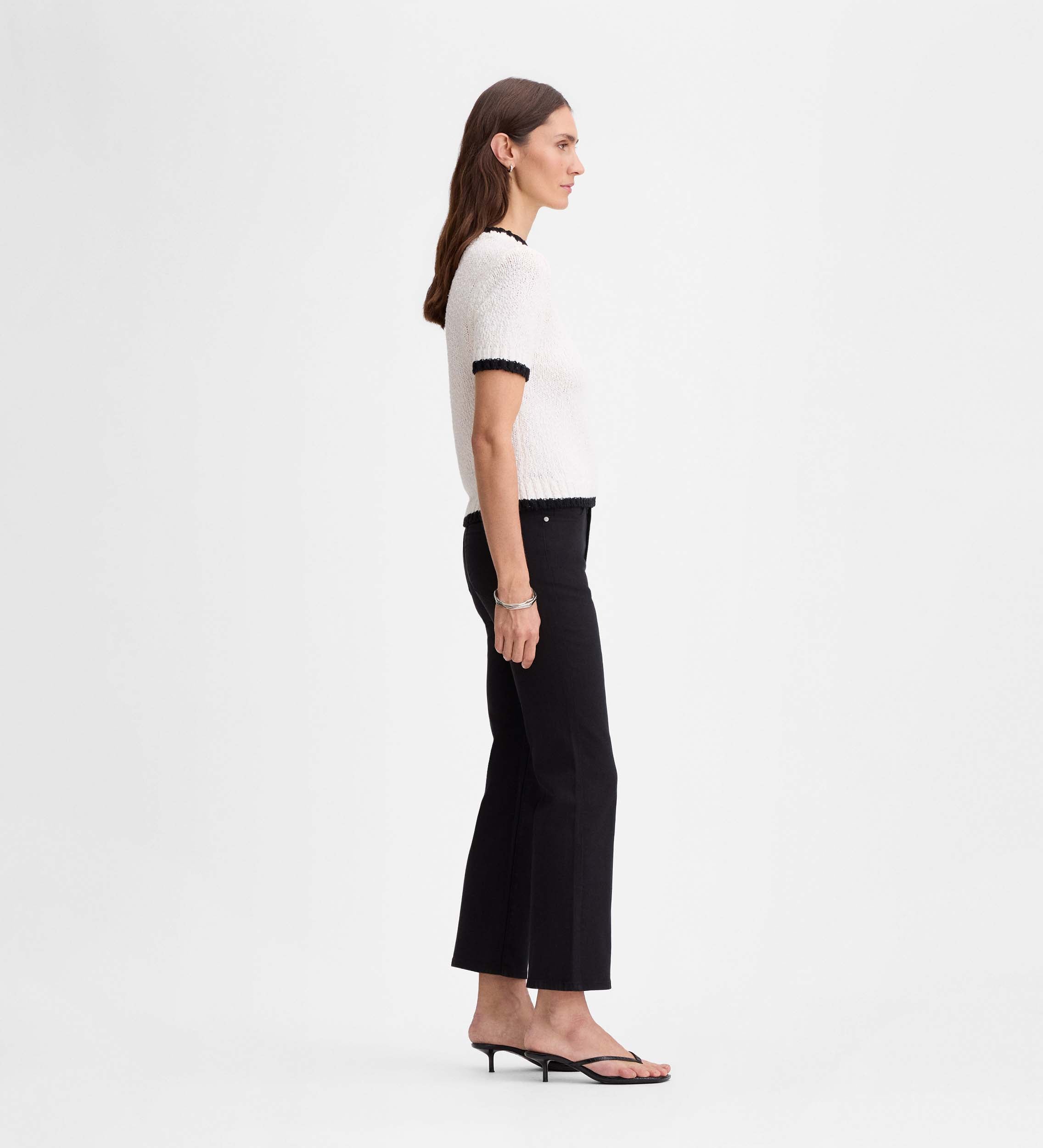 Pantalon court évasé