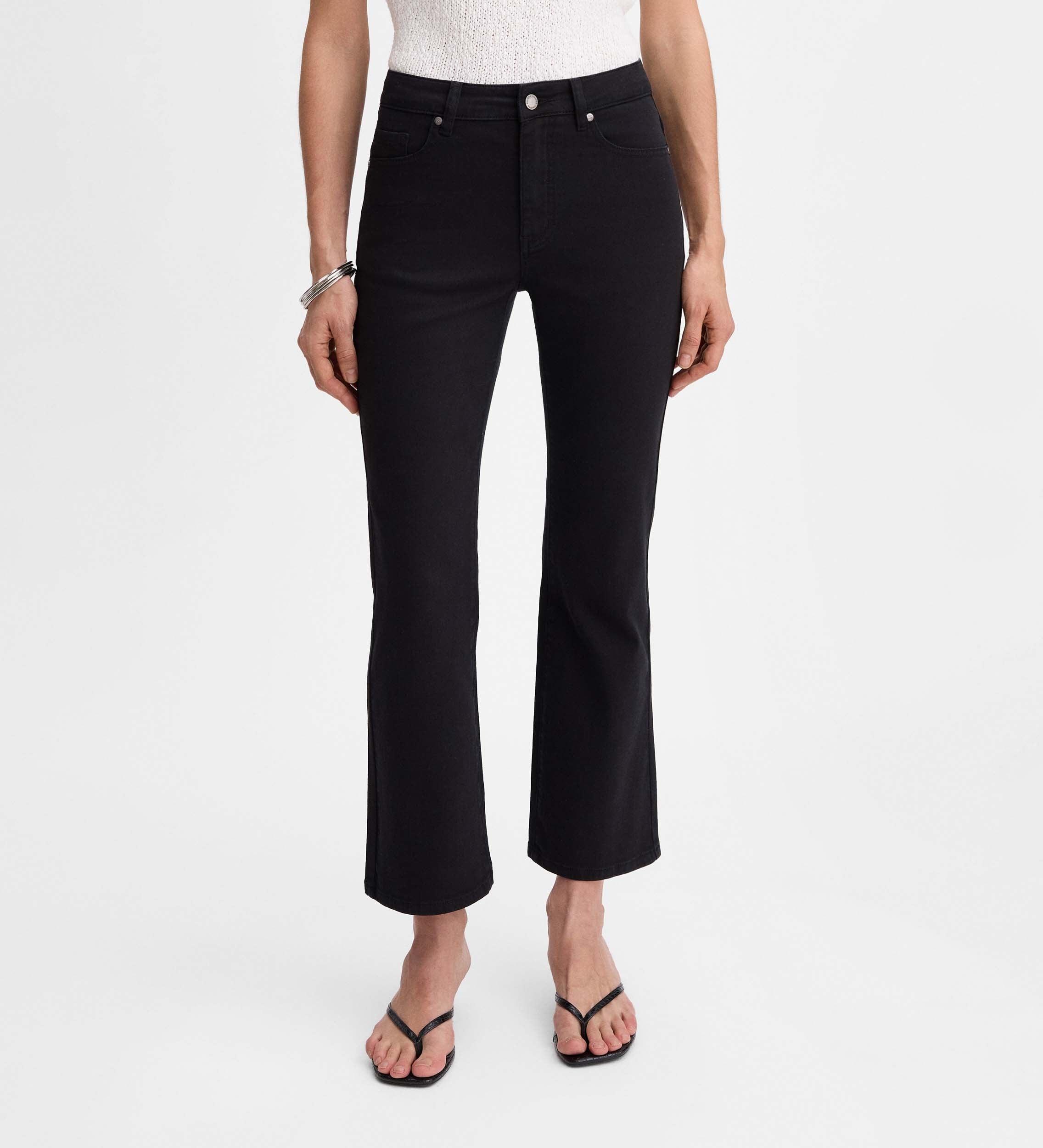 Pantalon court évasé