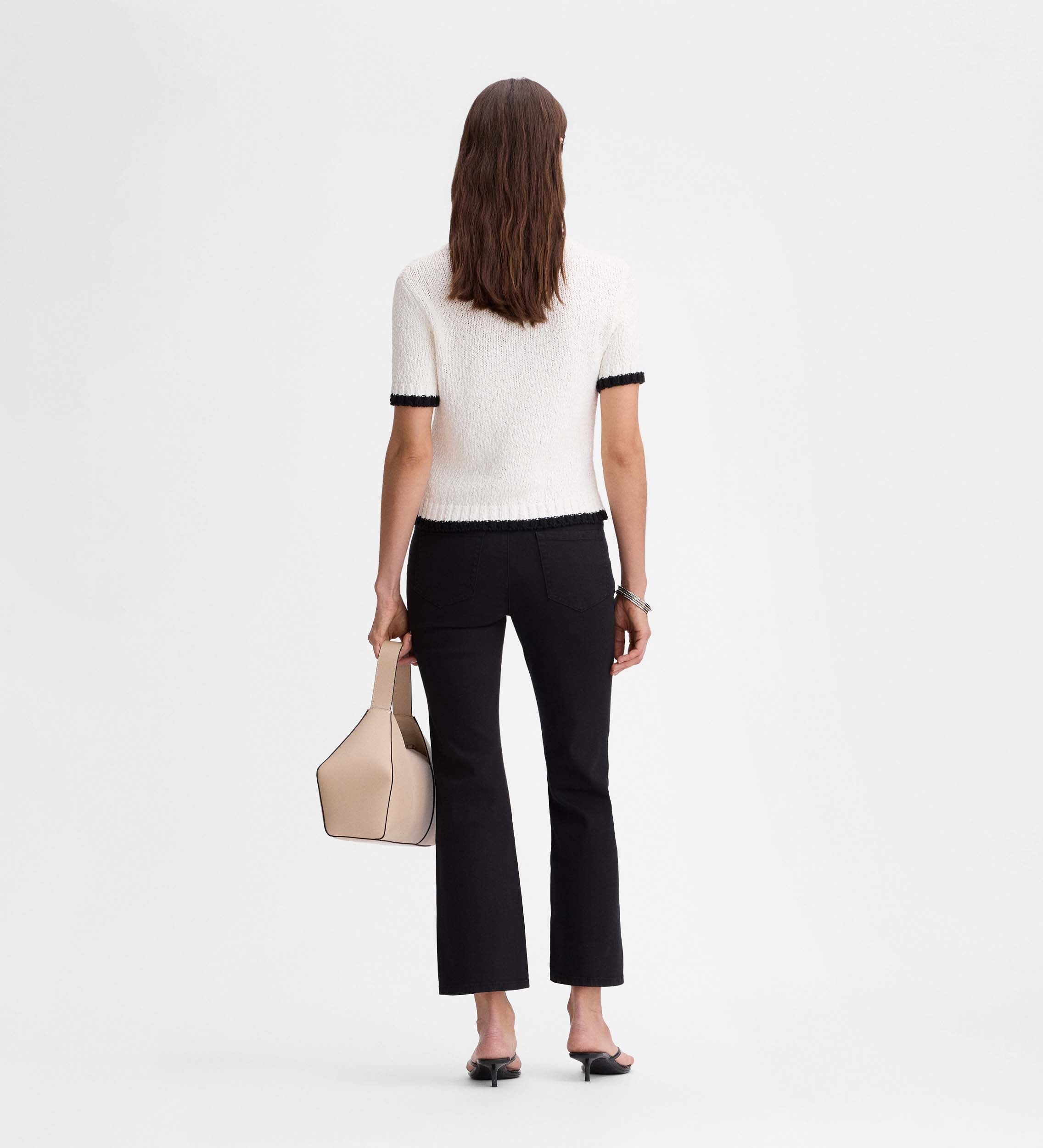 Pantalon court évasé