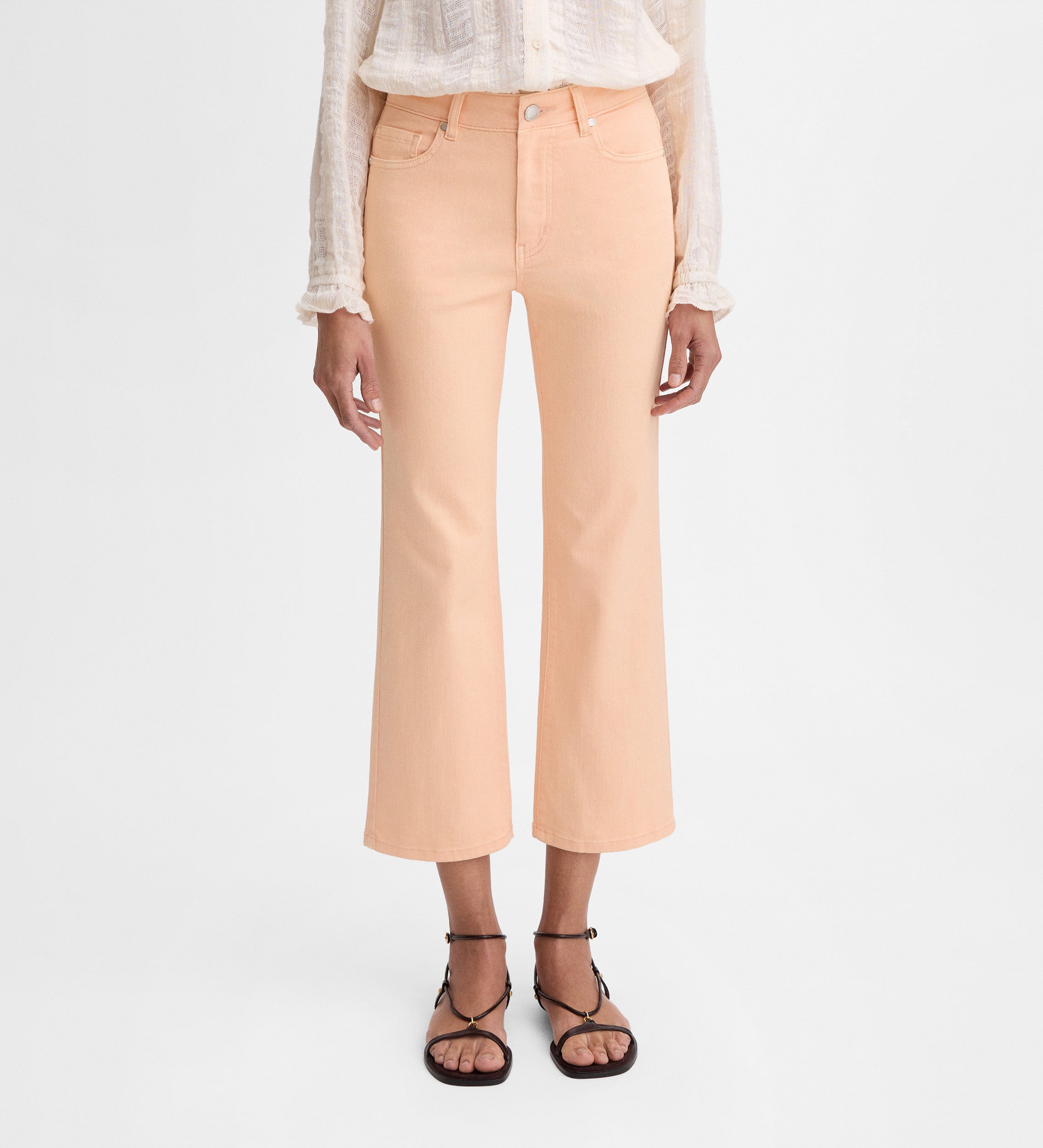 Pantalón crop acampanado
