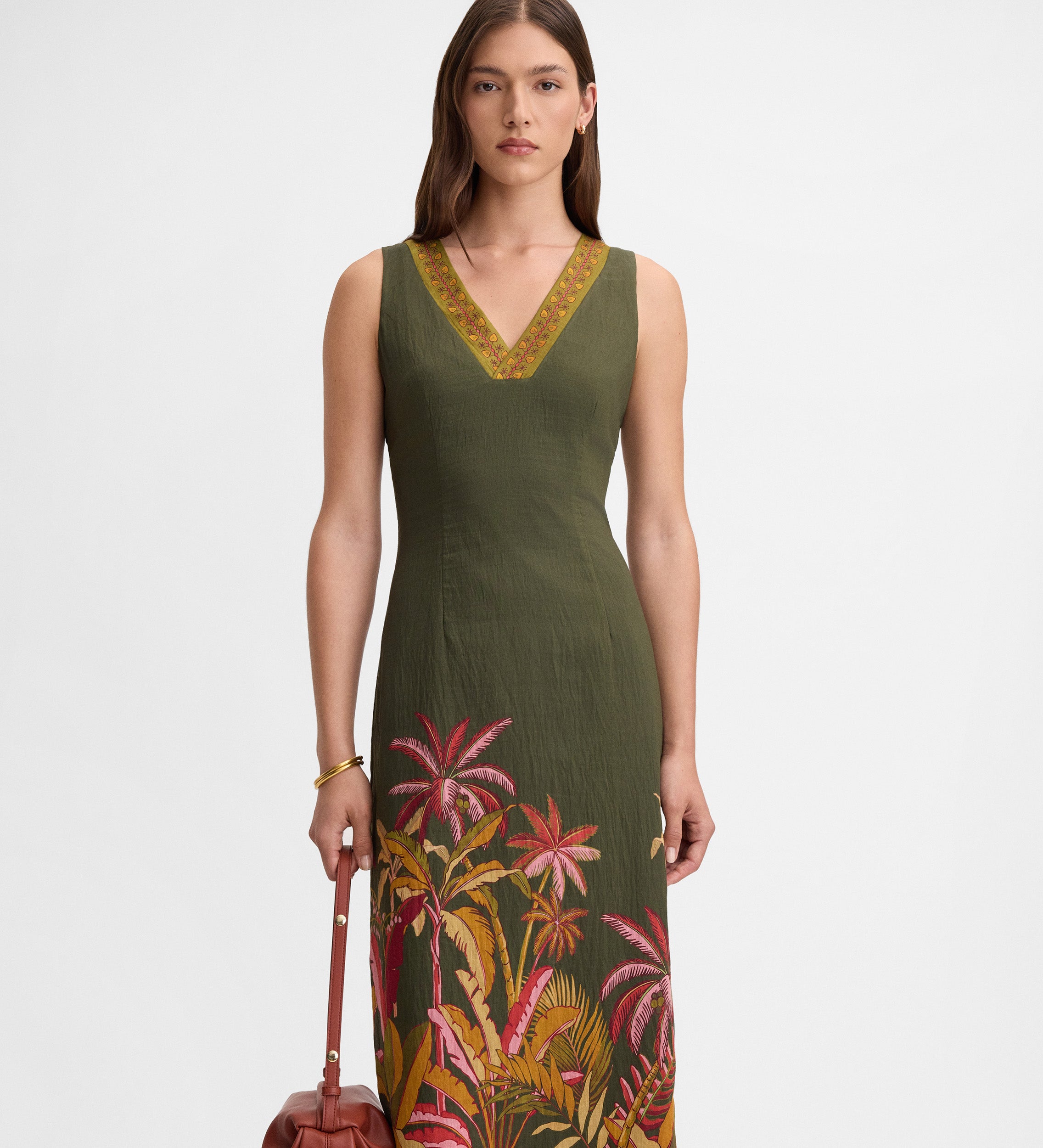 Robe longue imprimée