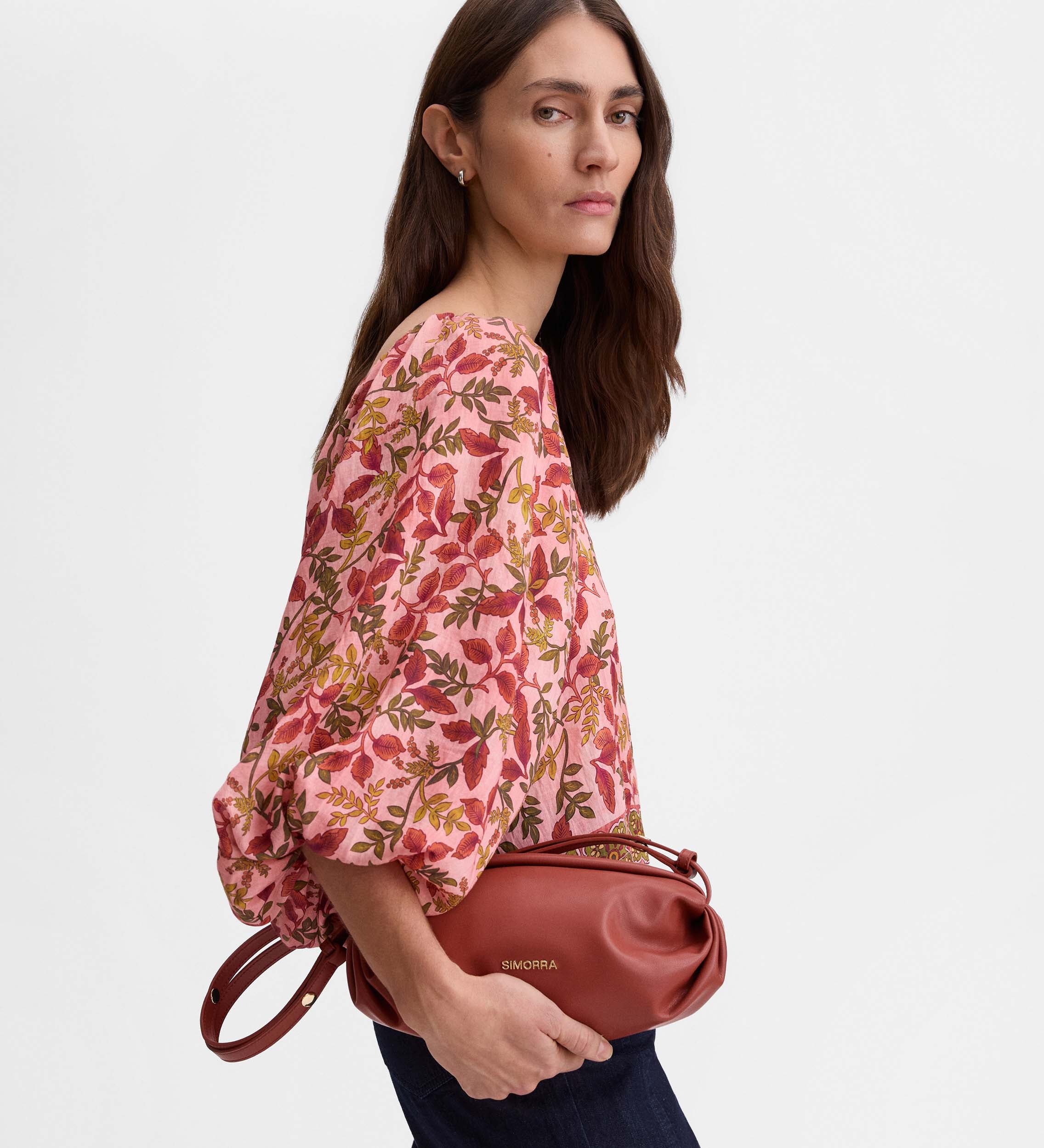 Baguette leather bag