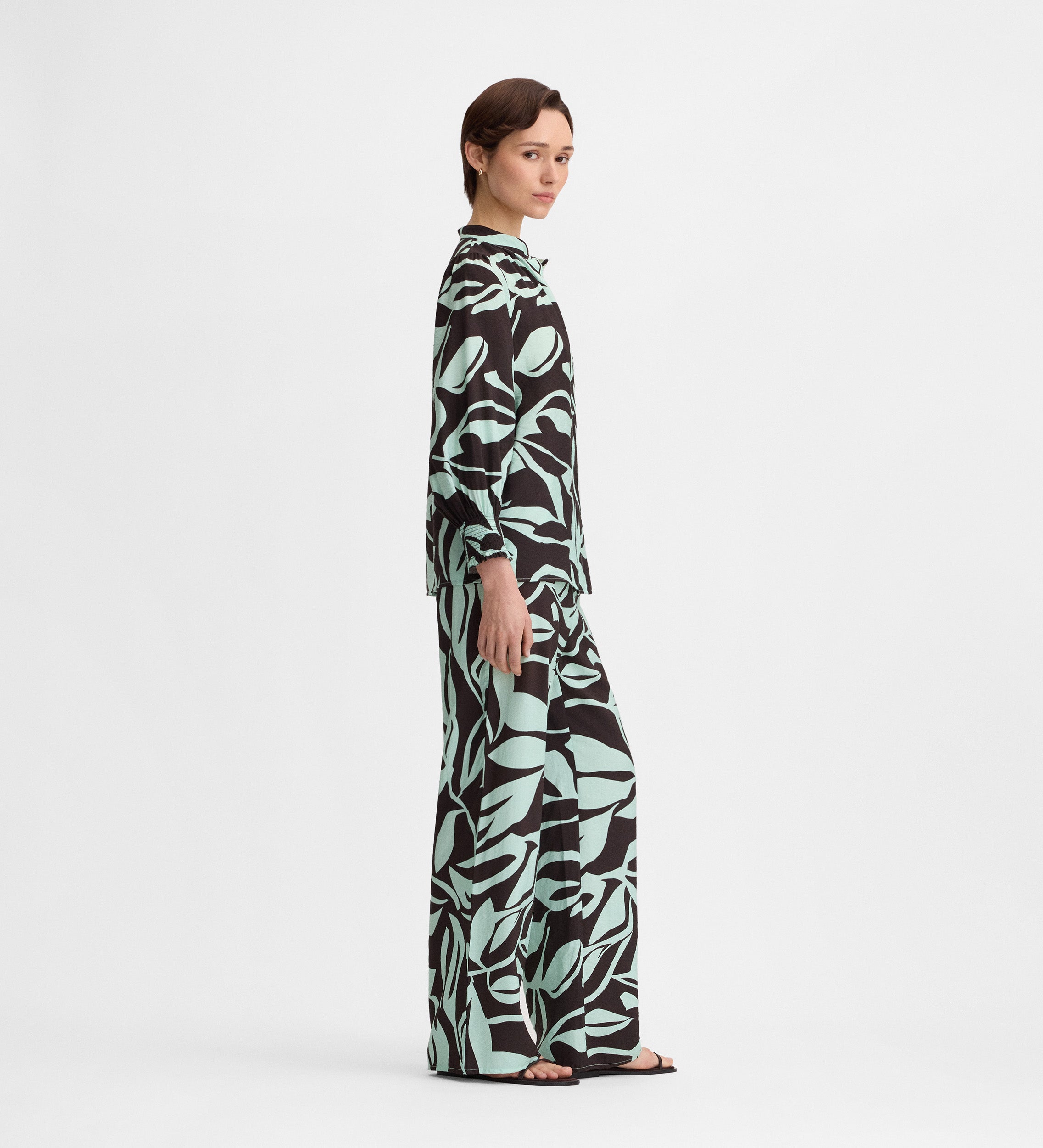 Pantalón fluido estampado