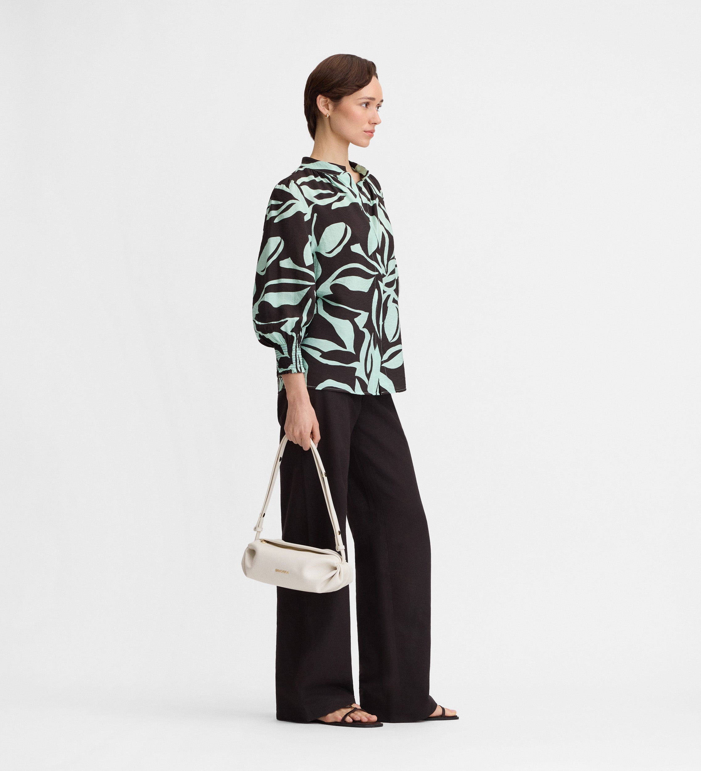 Blouse imprimé bicolore