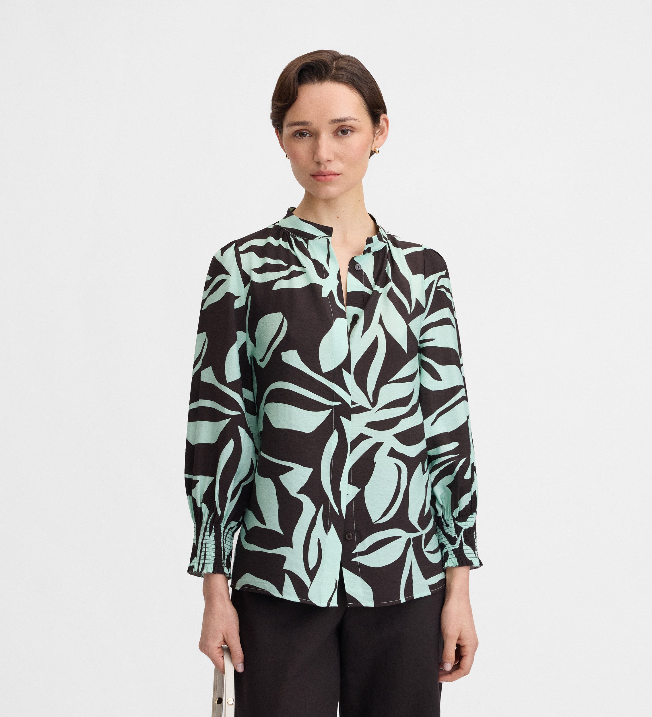 Blouse imprimé bicolore