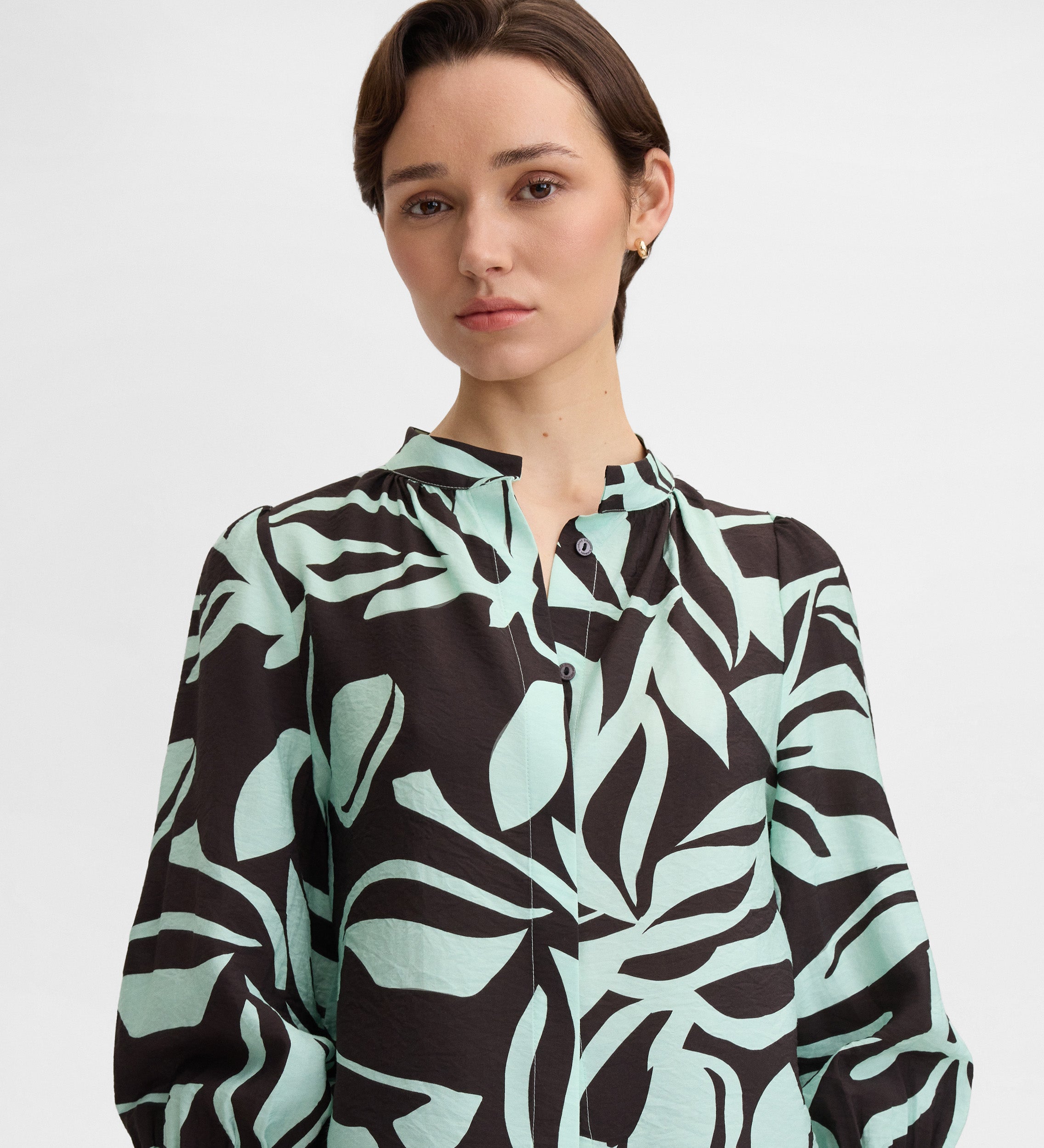 Blouse imprimé bicolore