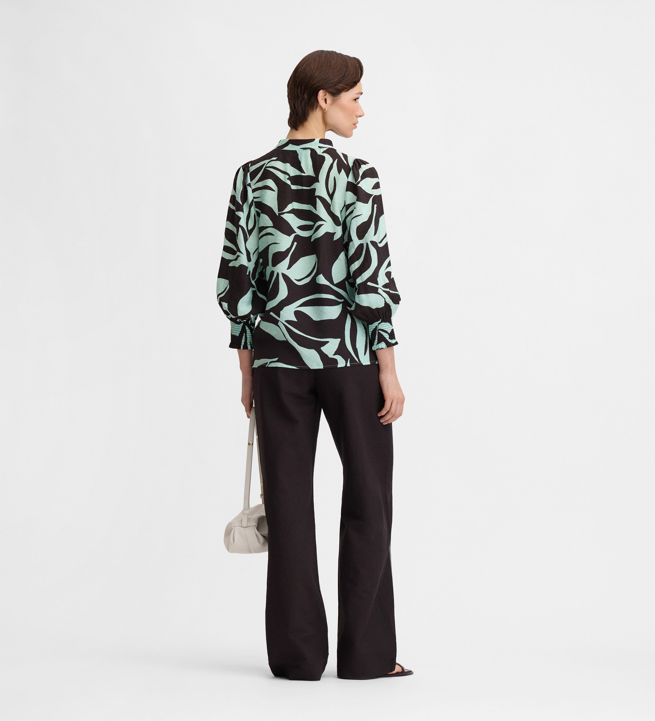Blouse imprimé bicolore