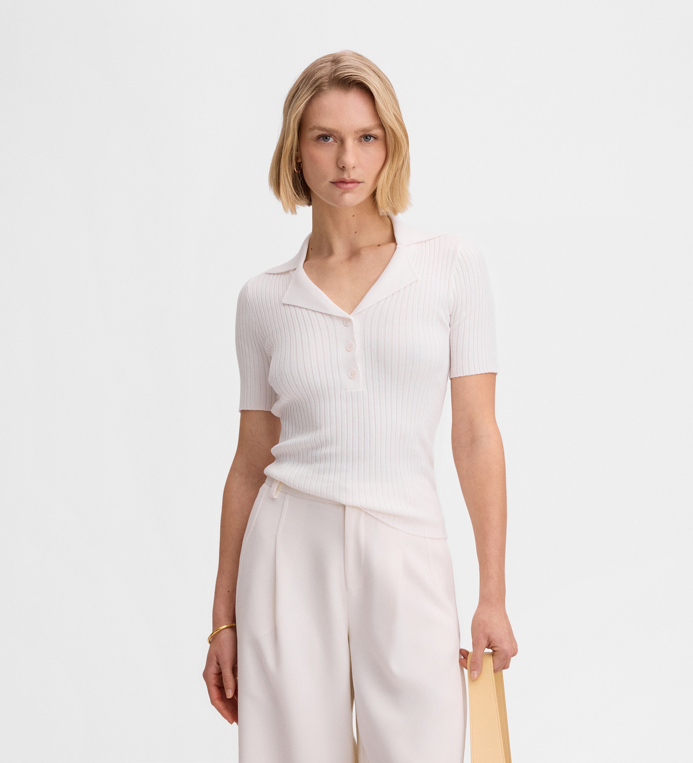 Top maille col polo