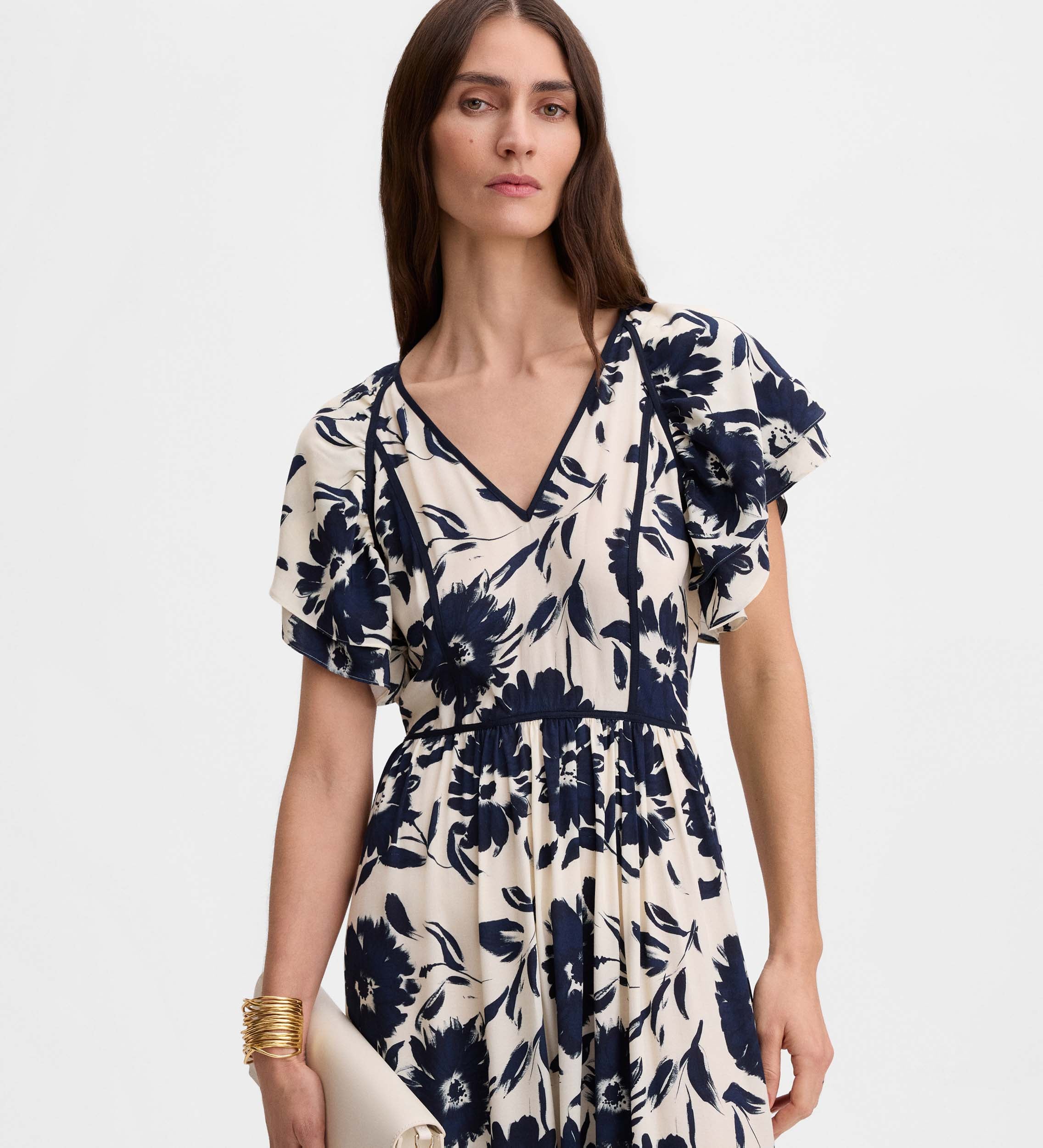 Robe midi imprimée