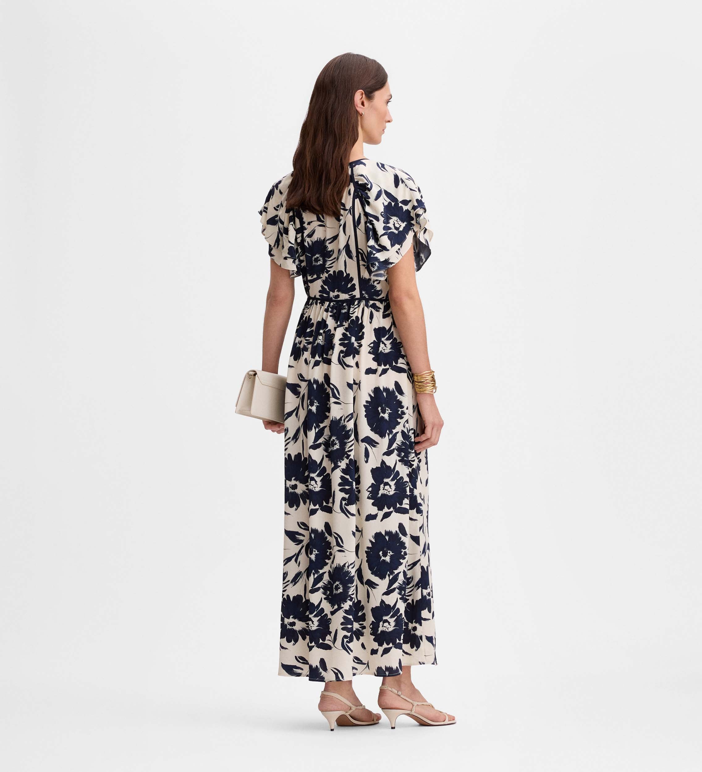 Robe midi imprimée