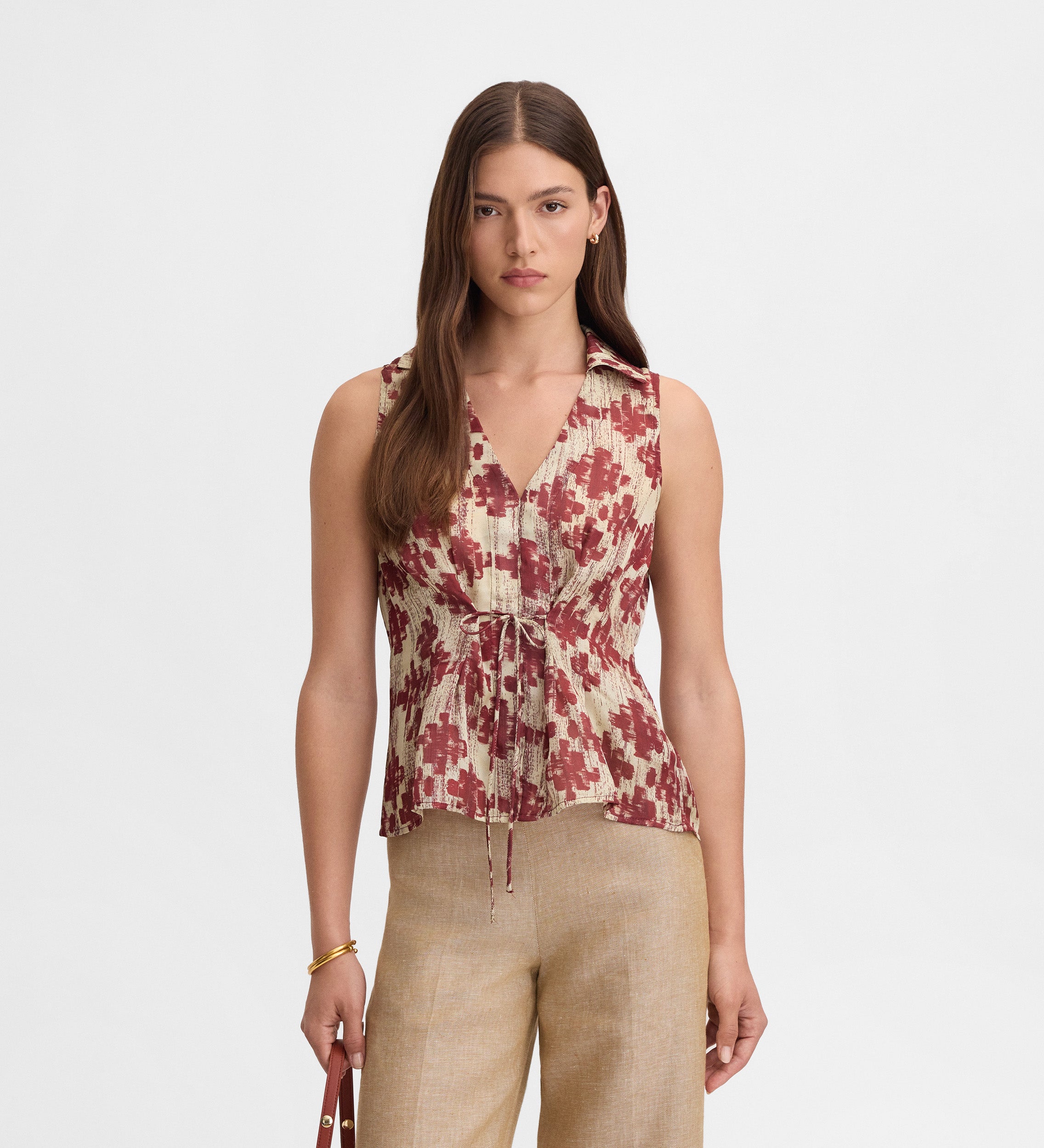 Printed cropped top