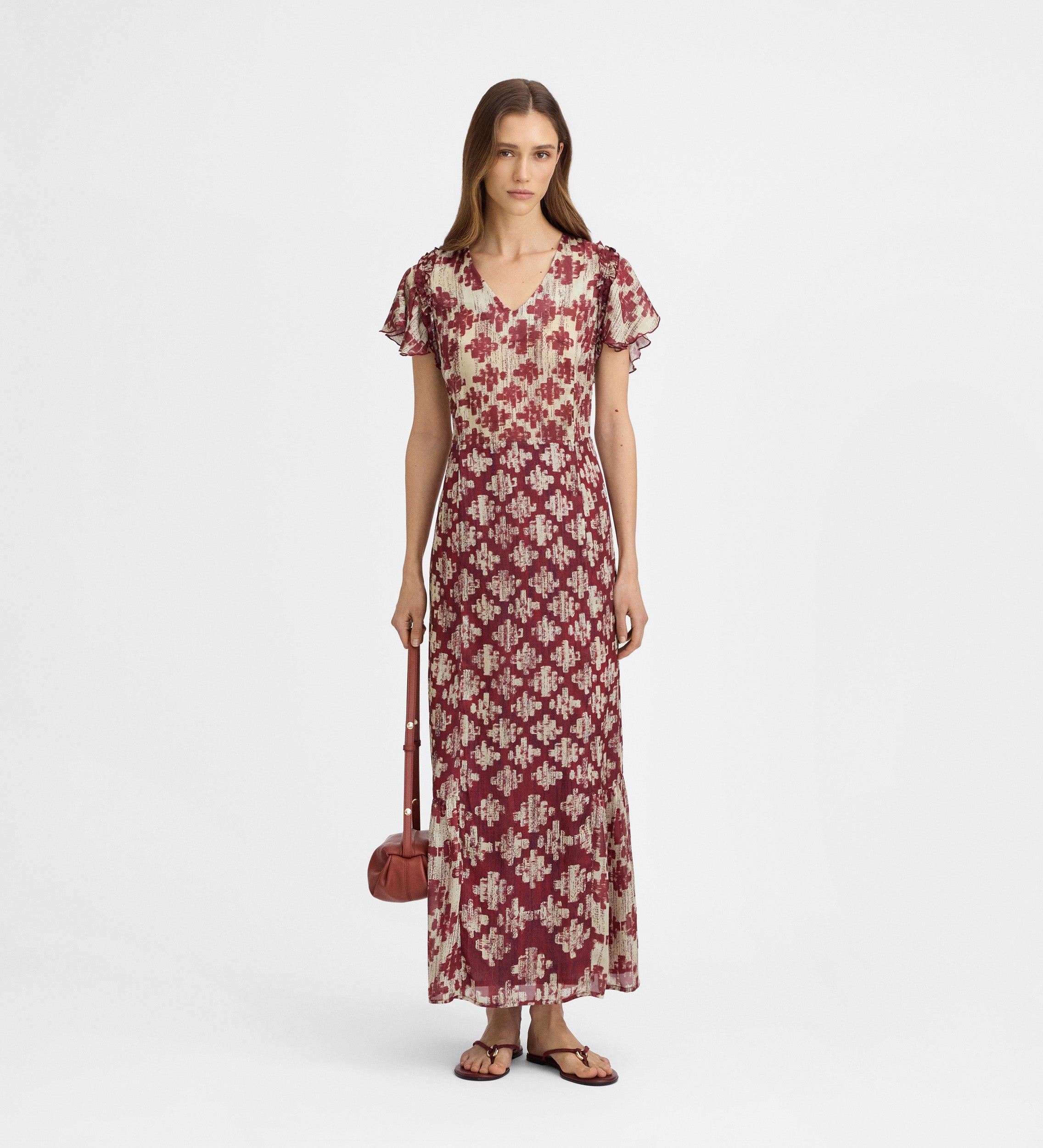 Vestido fluido estampado