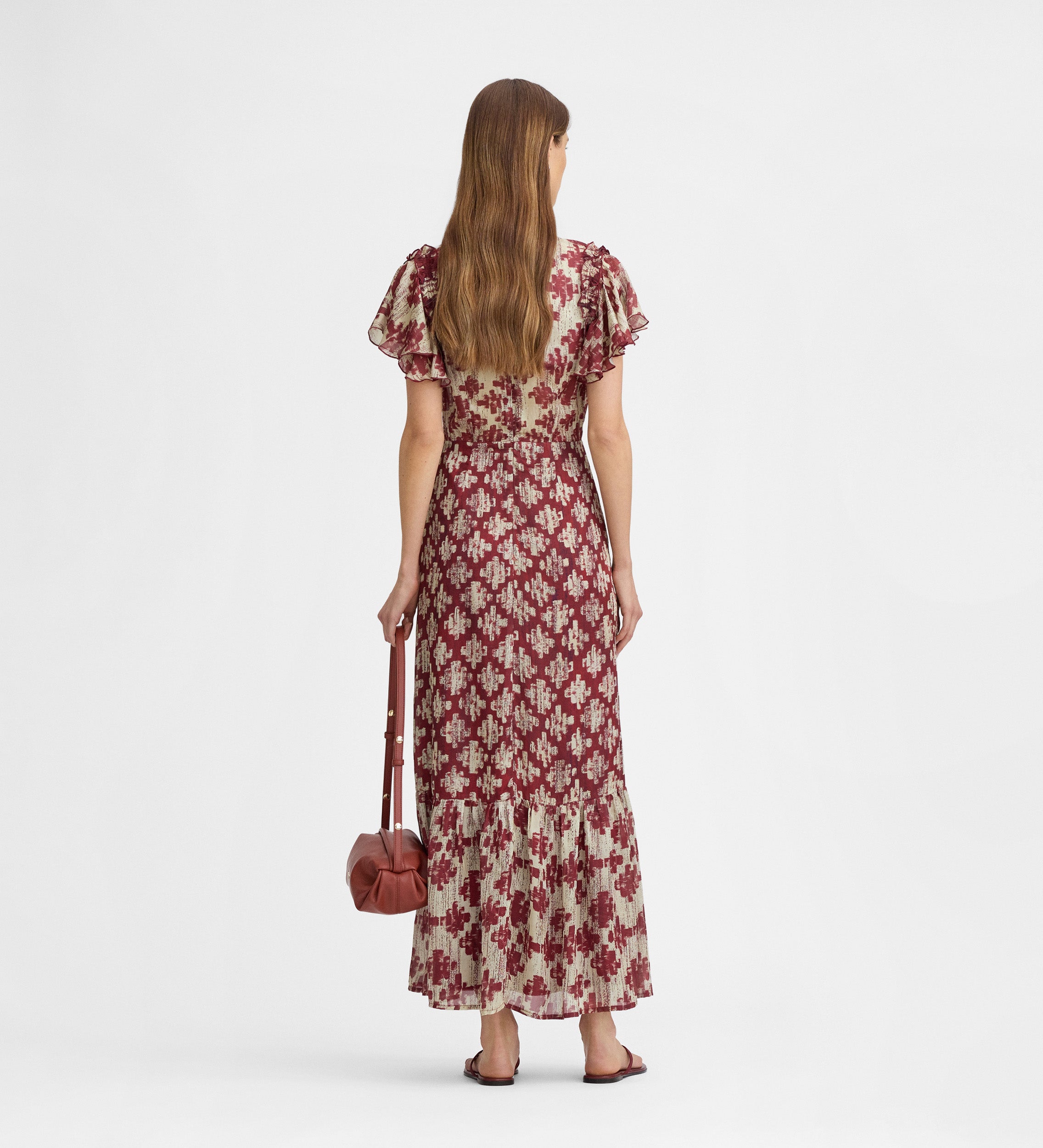 Vestido fluido estampado