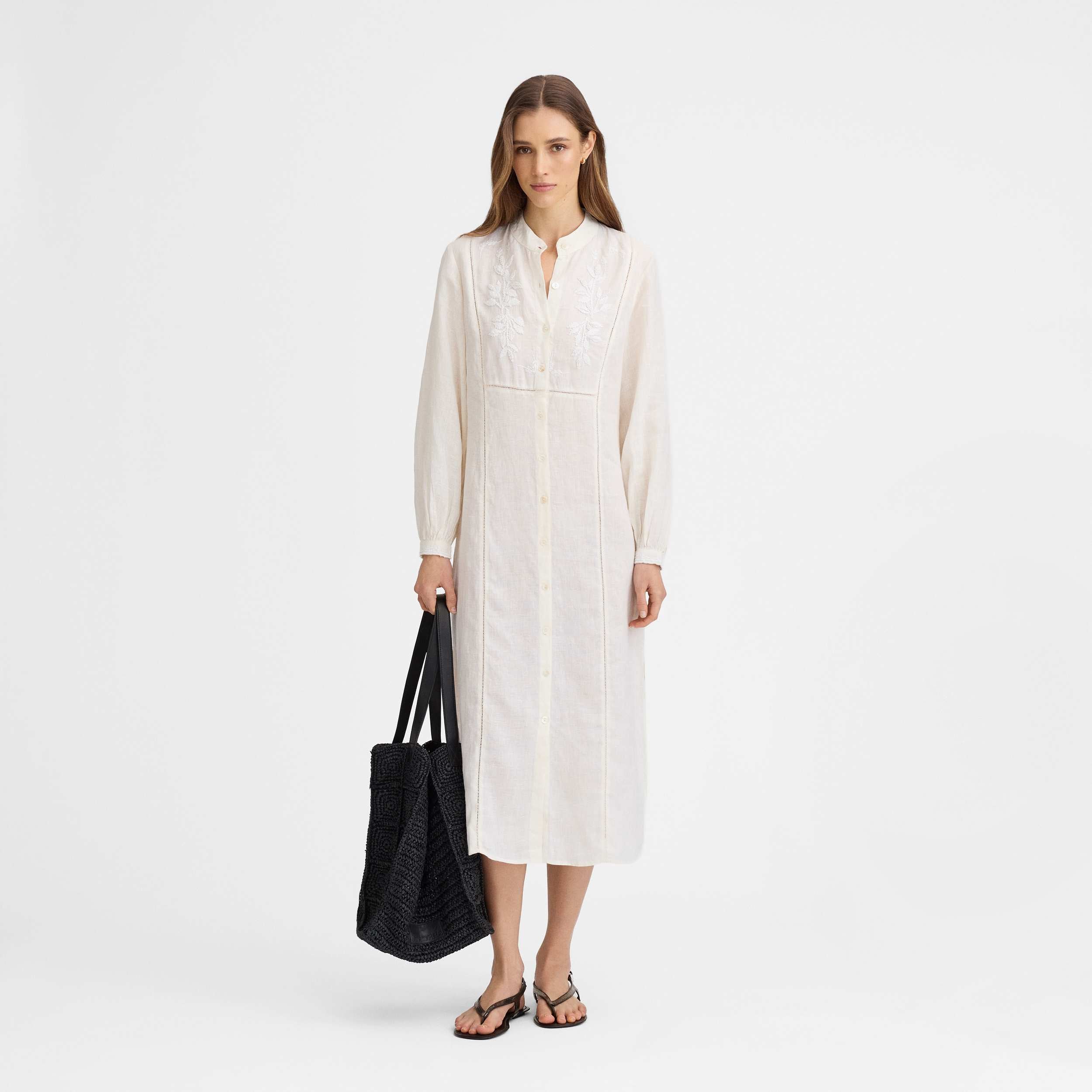 Linen caftan dress