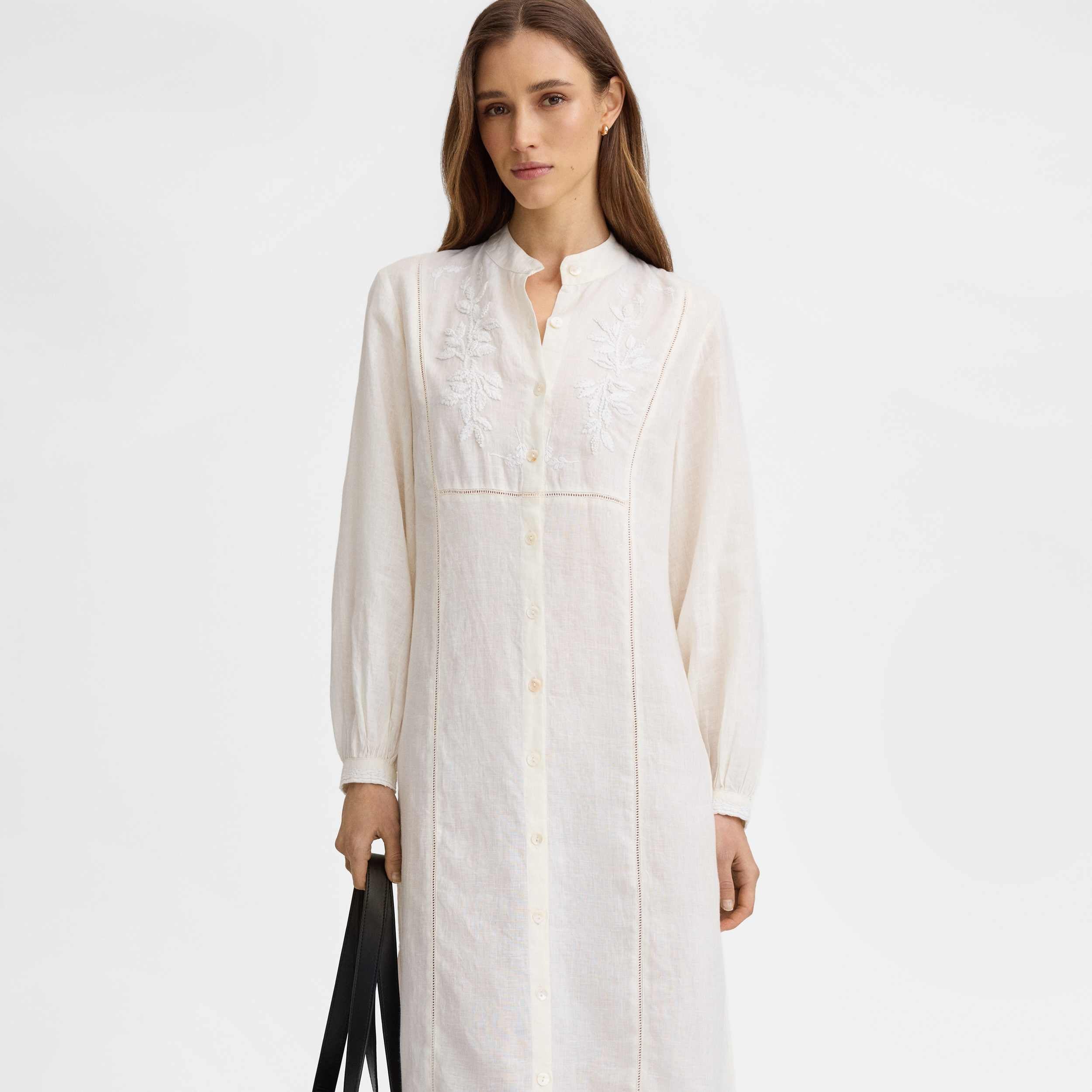 Linen caftan dress