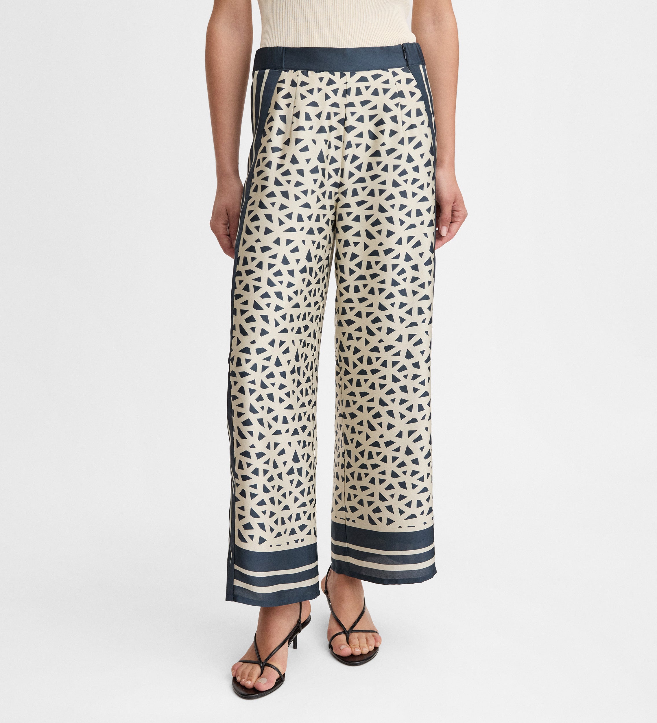 Pantalón fluido estampado