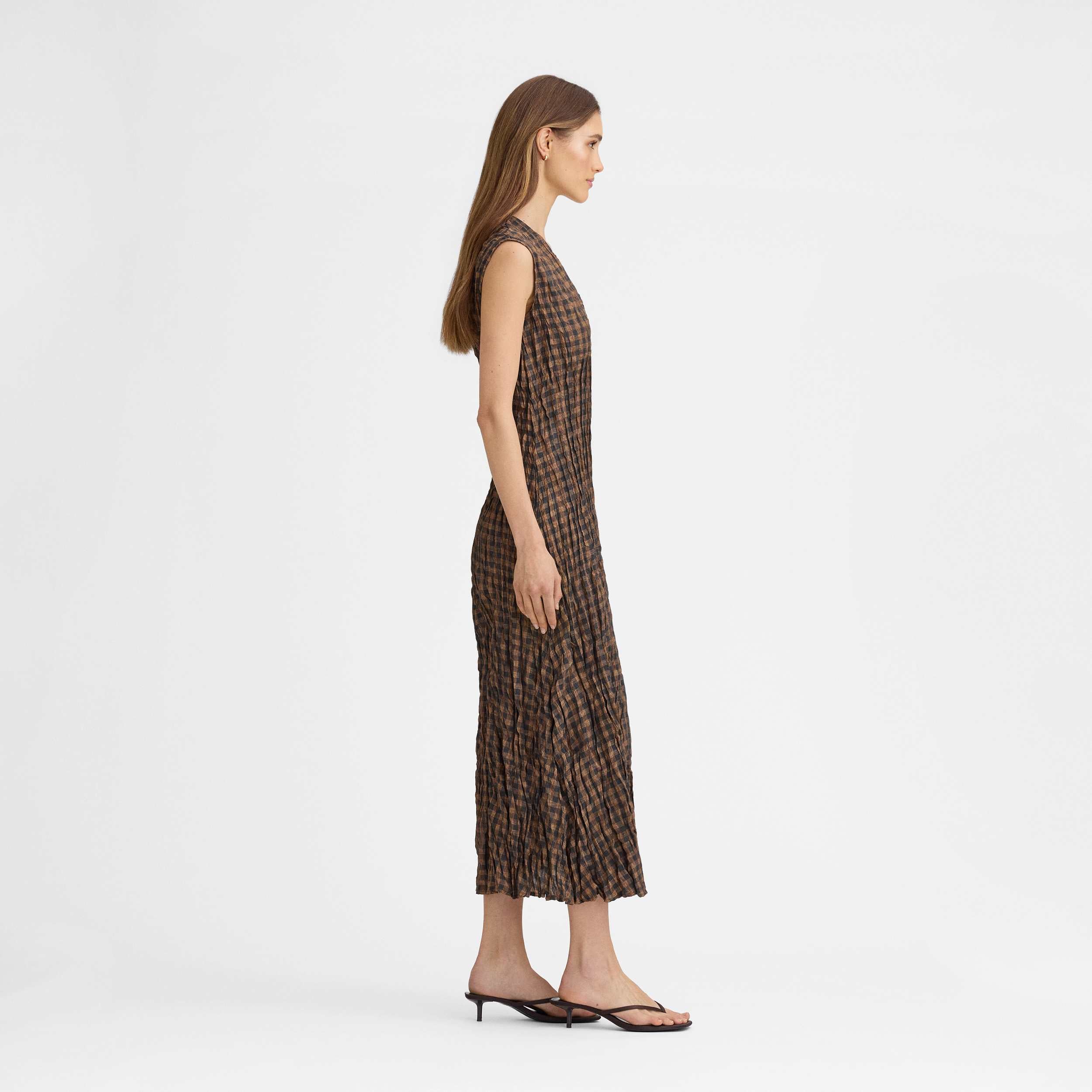 Robe cintrée à carreaux