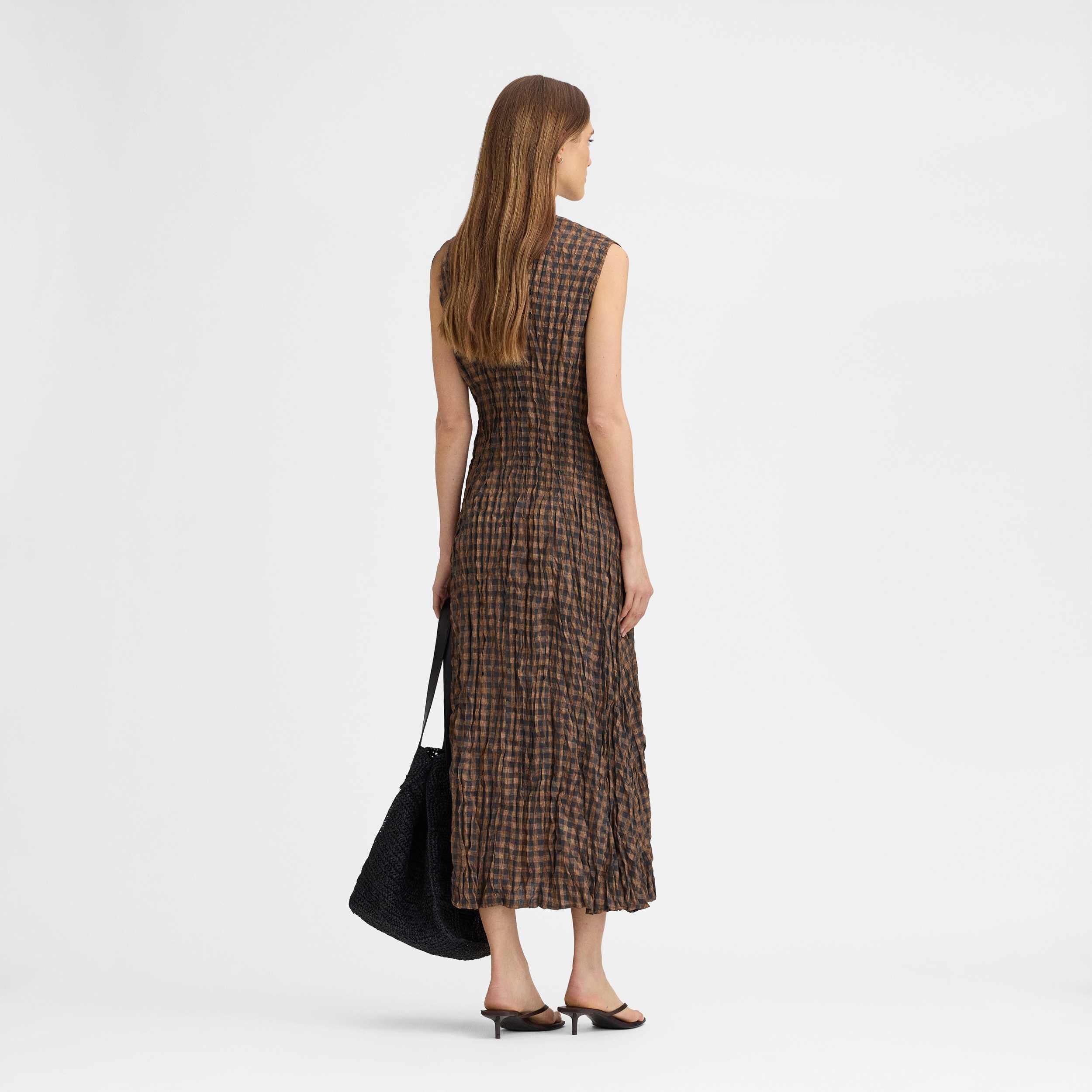 Robe cintrée à carreaux