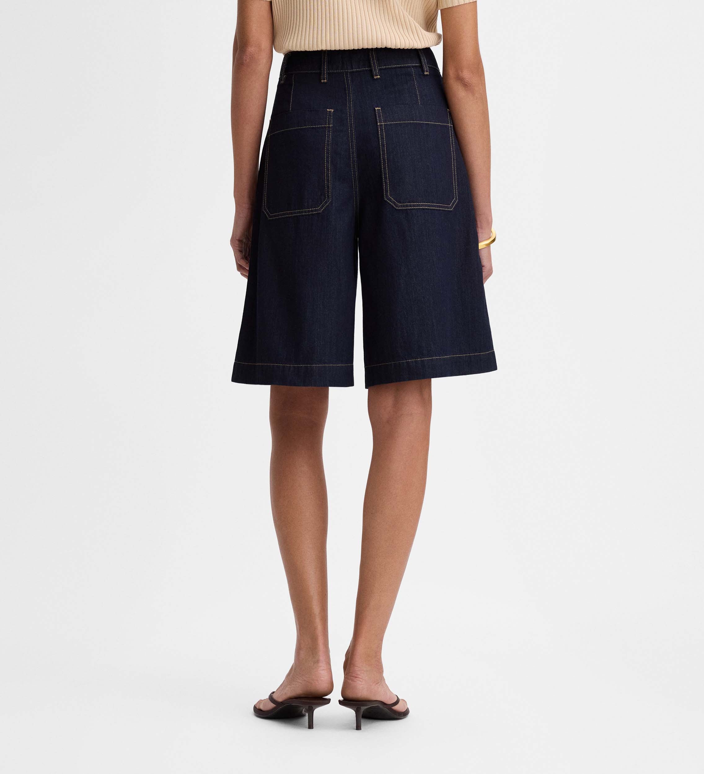 Denim bermuda shorts