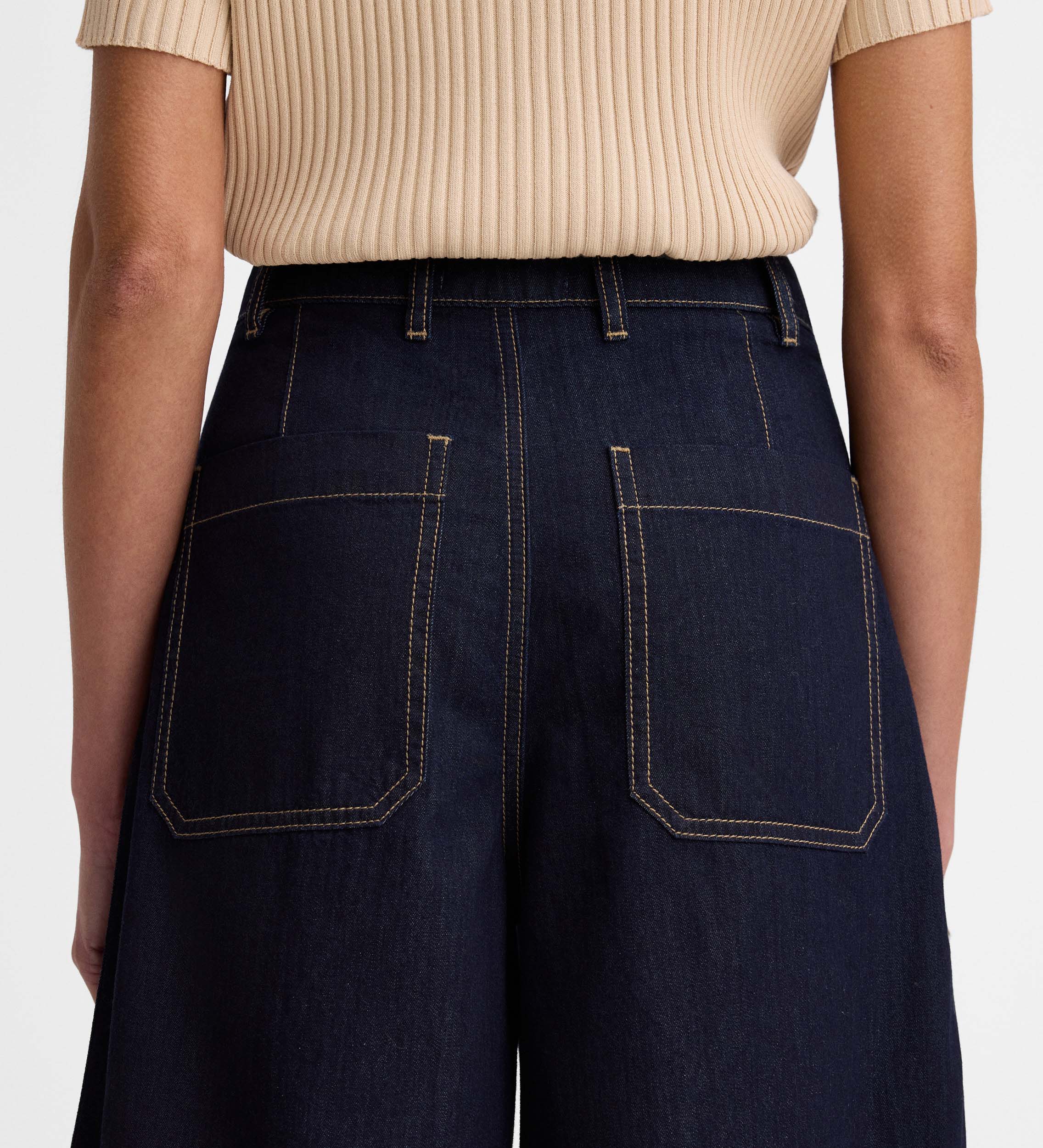 Denim bermuda shorts