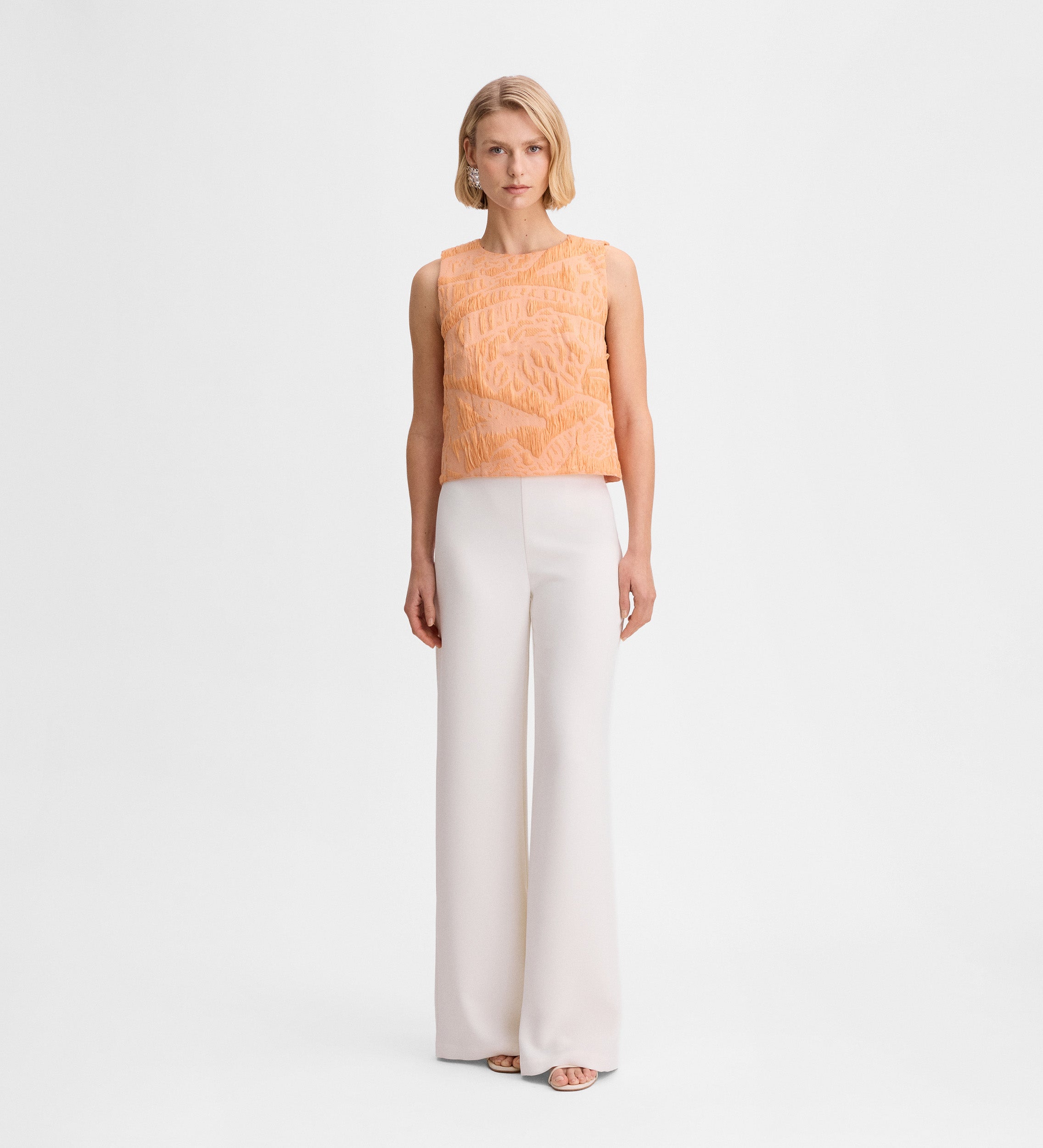 Crop top jacquard