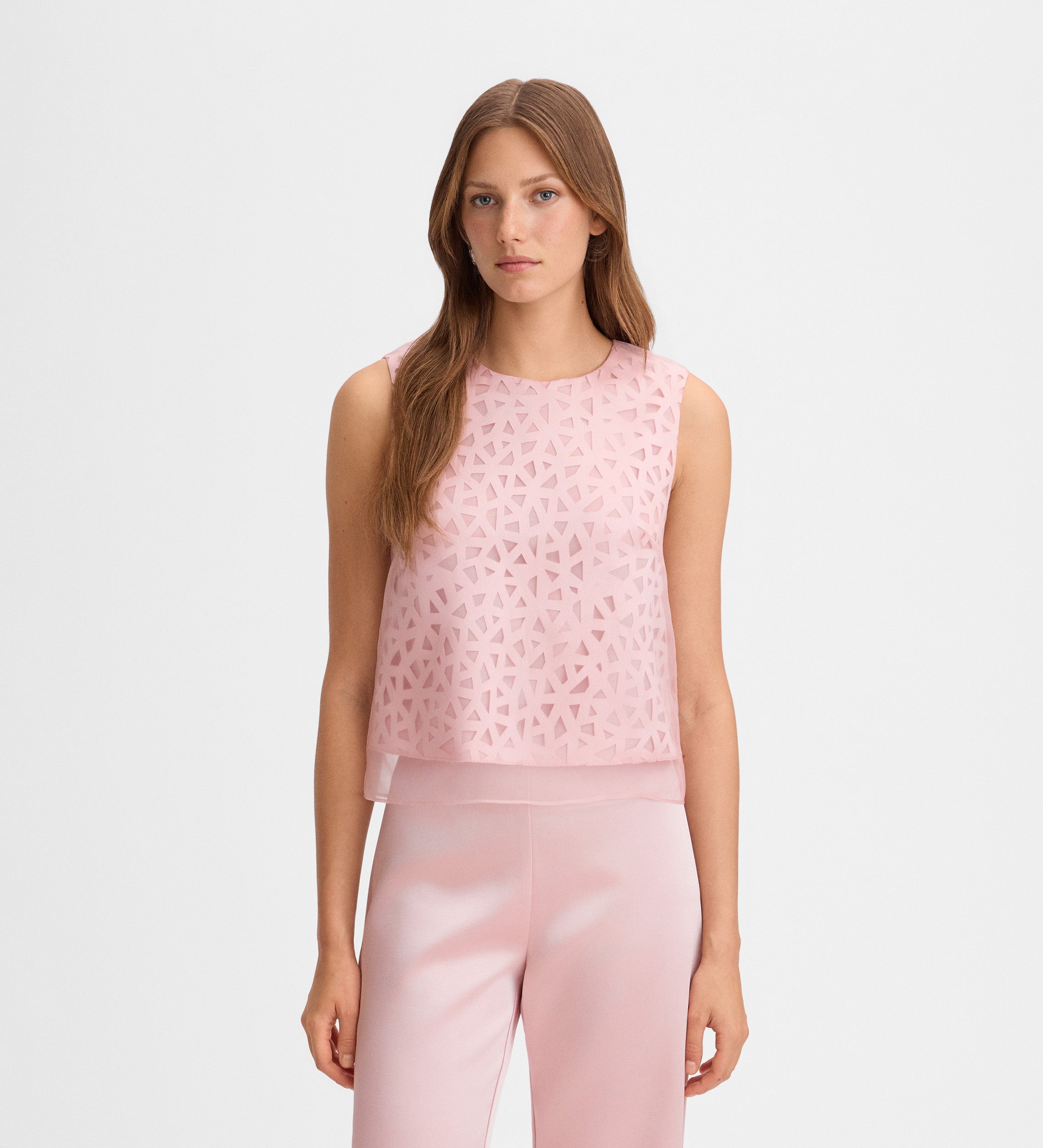 Short satin top