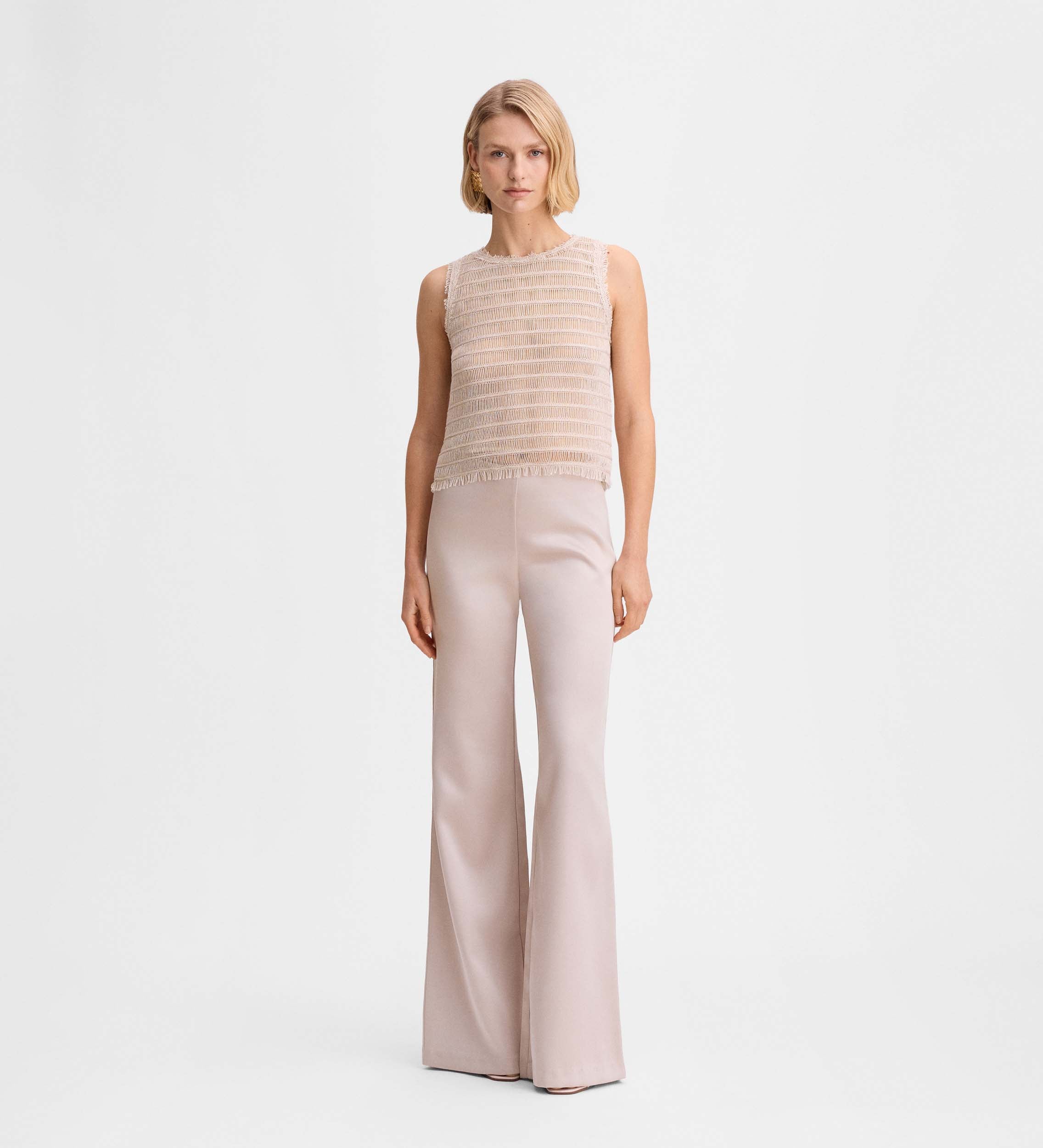 Pantalon palazzo en satin