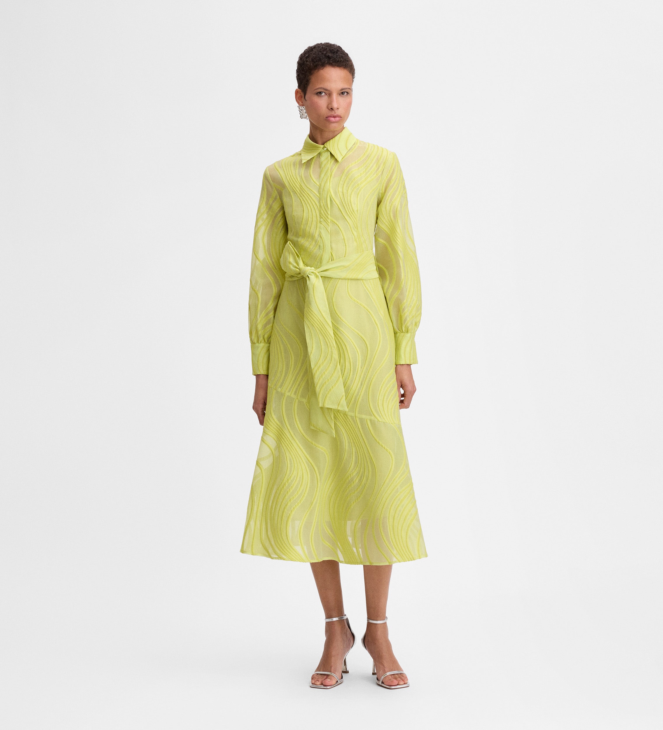 Midi shirt dress