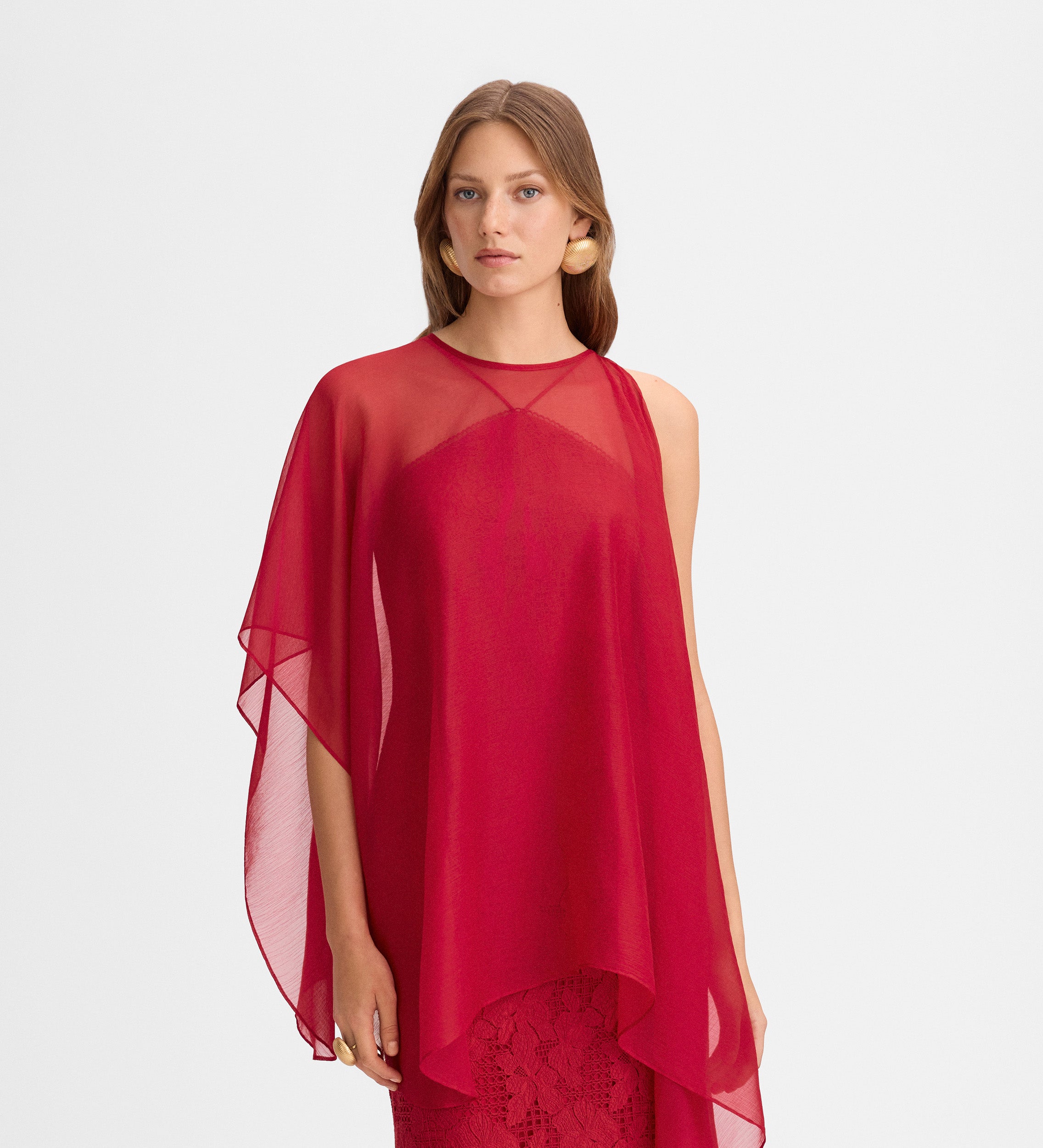 Chiffon poncho
