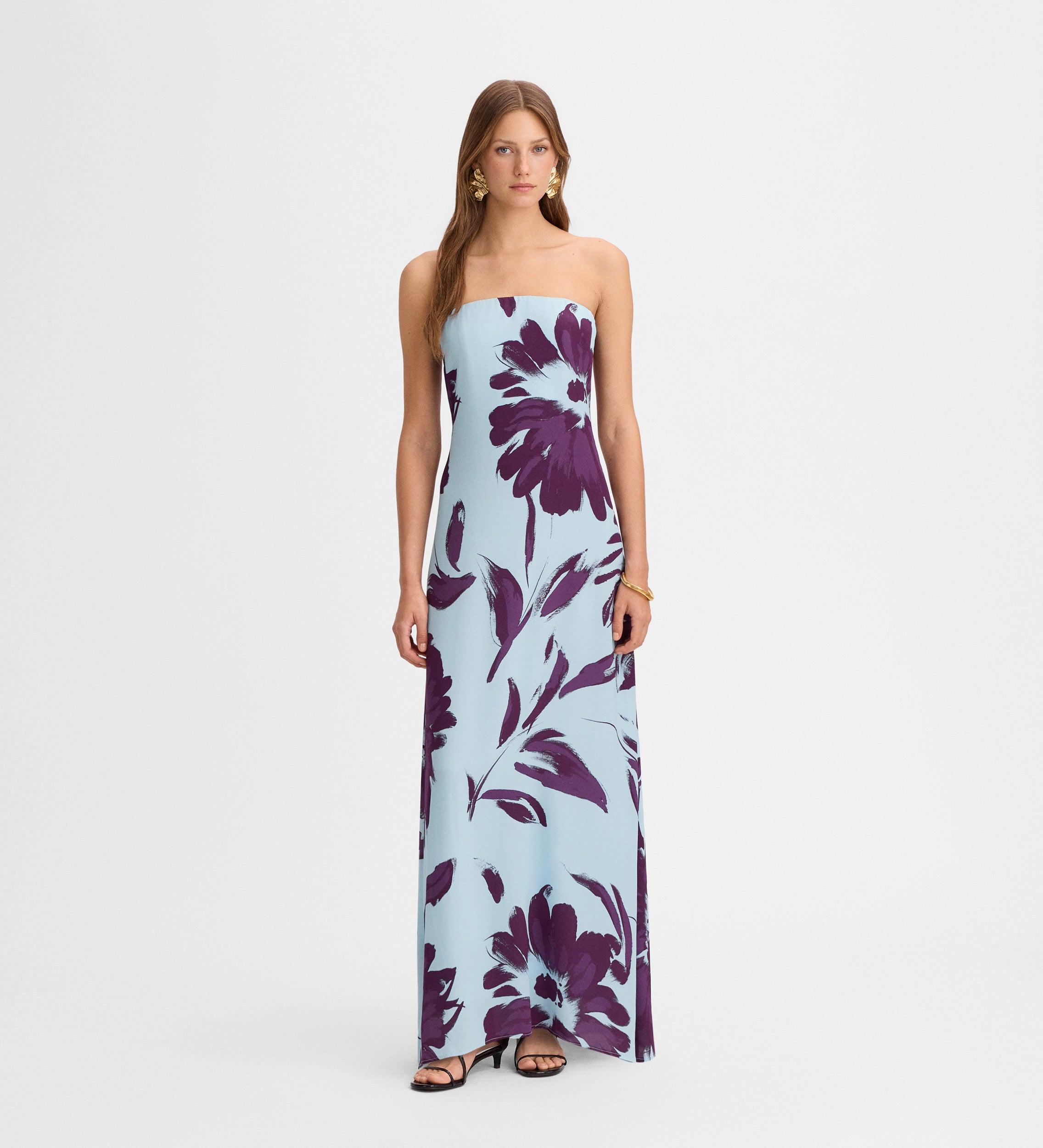 Robe longue imprimée