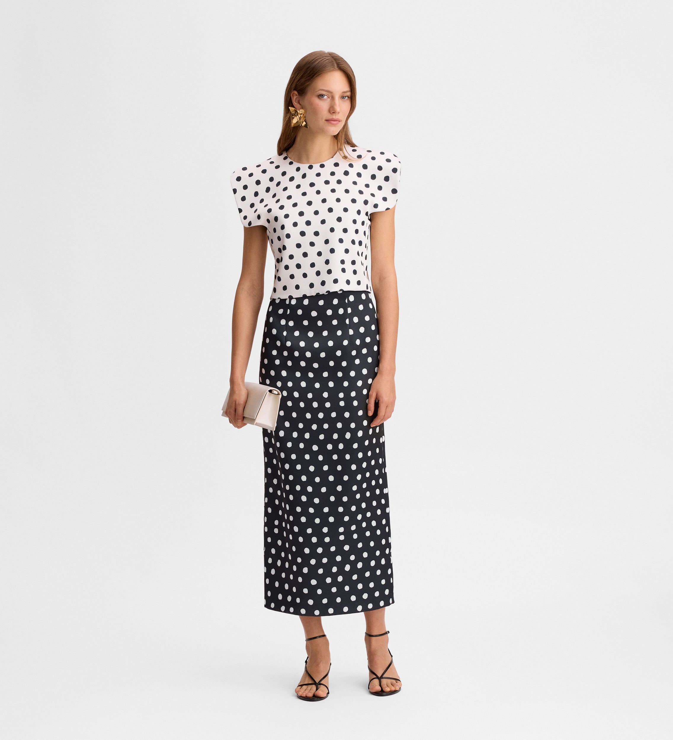 Top en satin imprimé