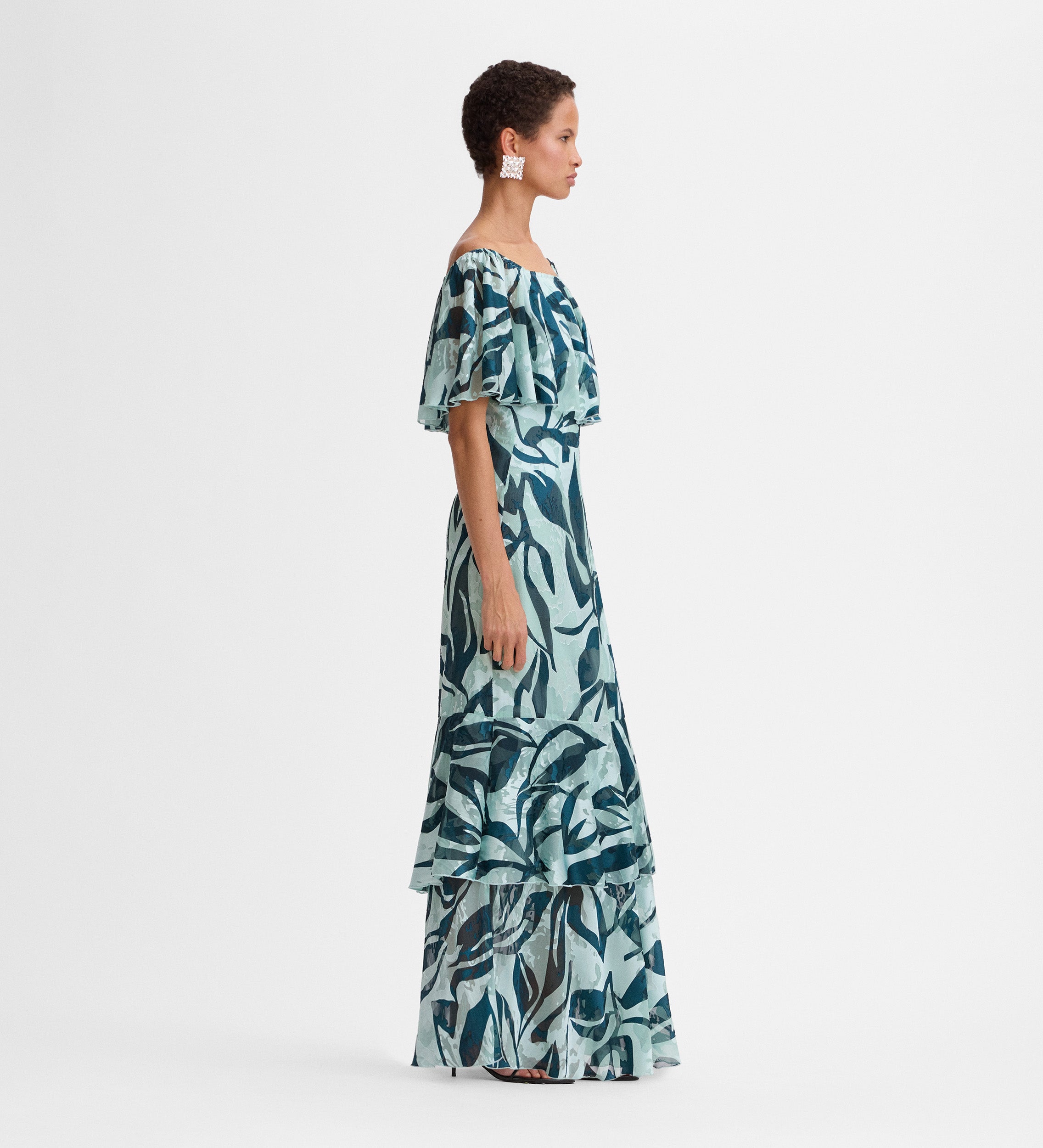 Robe longue imprimée