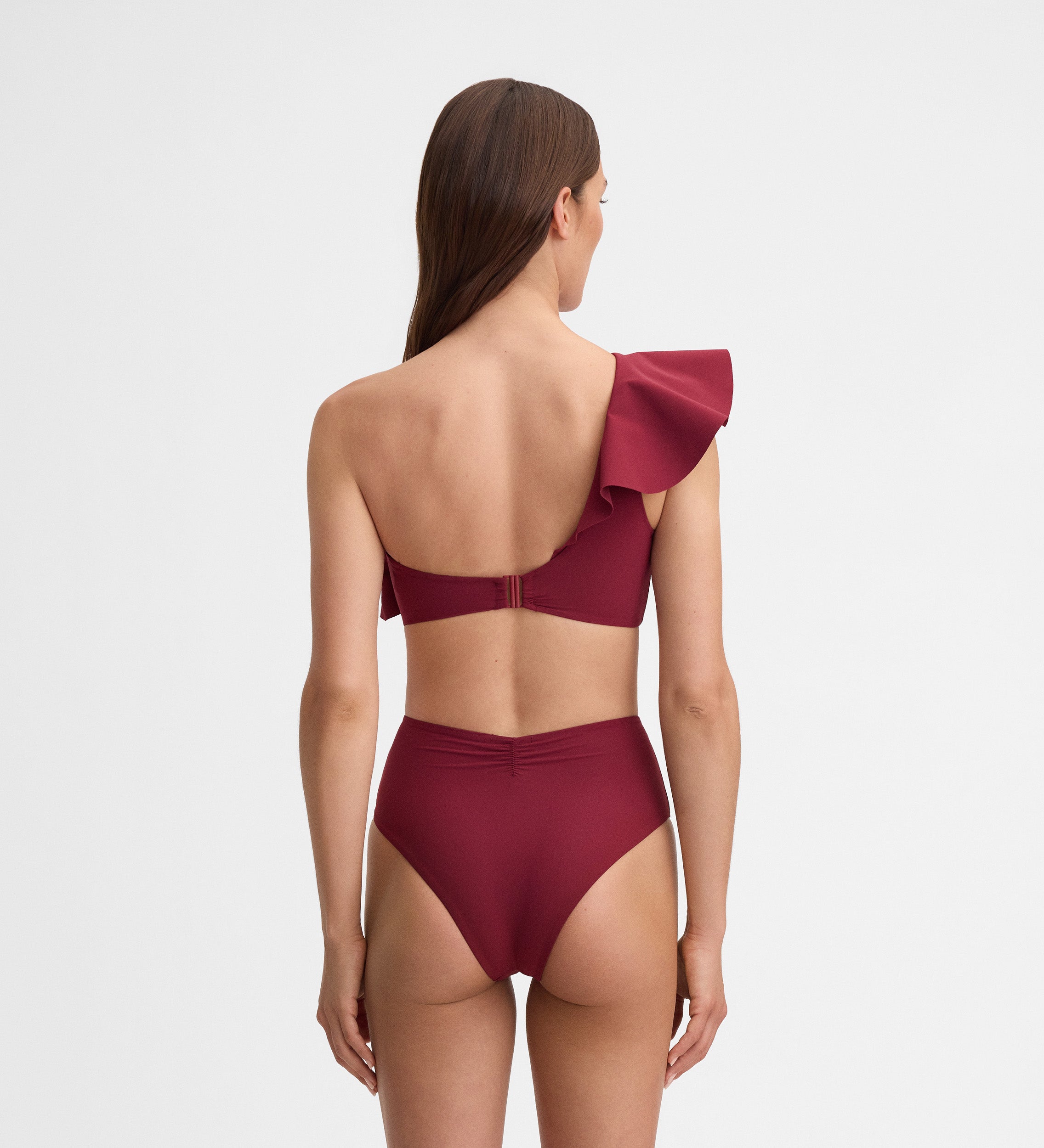 Top bikini volantes